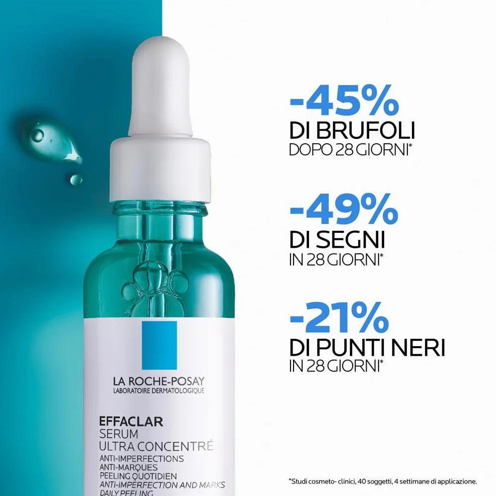 La Roche Posay Effaclar Siero Peeling Ultra-Concentrato Azione Anti-Imperfezioni Pelle Levigata