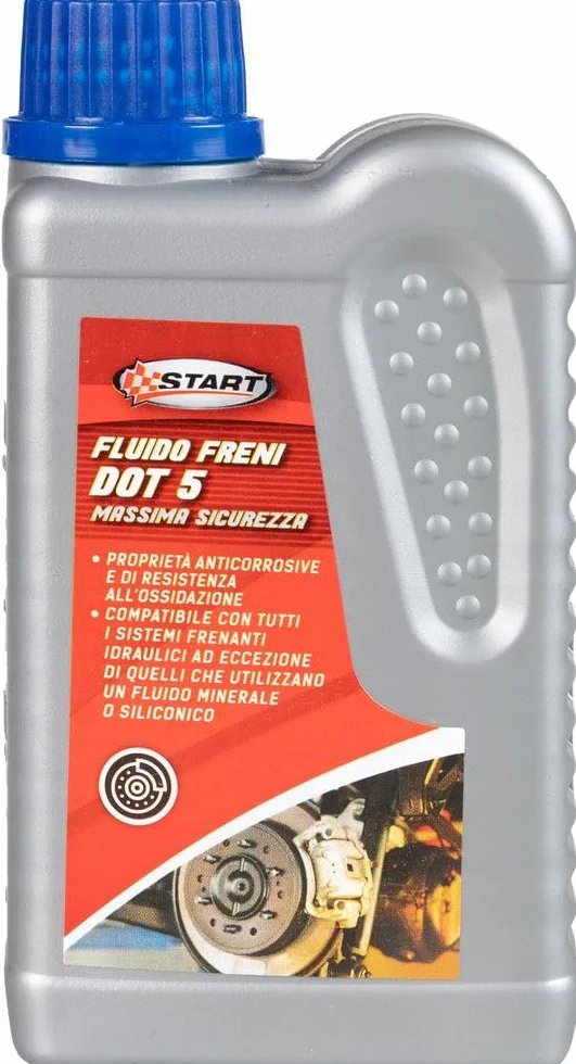 Start Fluido Freni Auto DOT 5 anticorrosivo, Resistente all'ossidazione Contiene 250ml