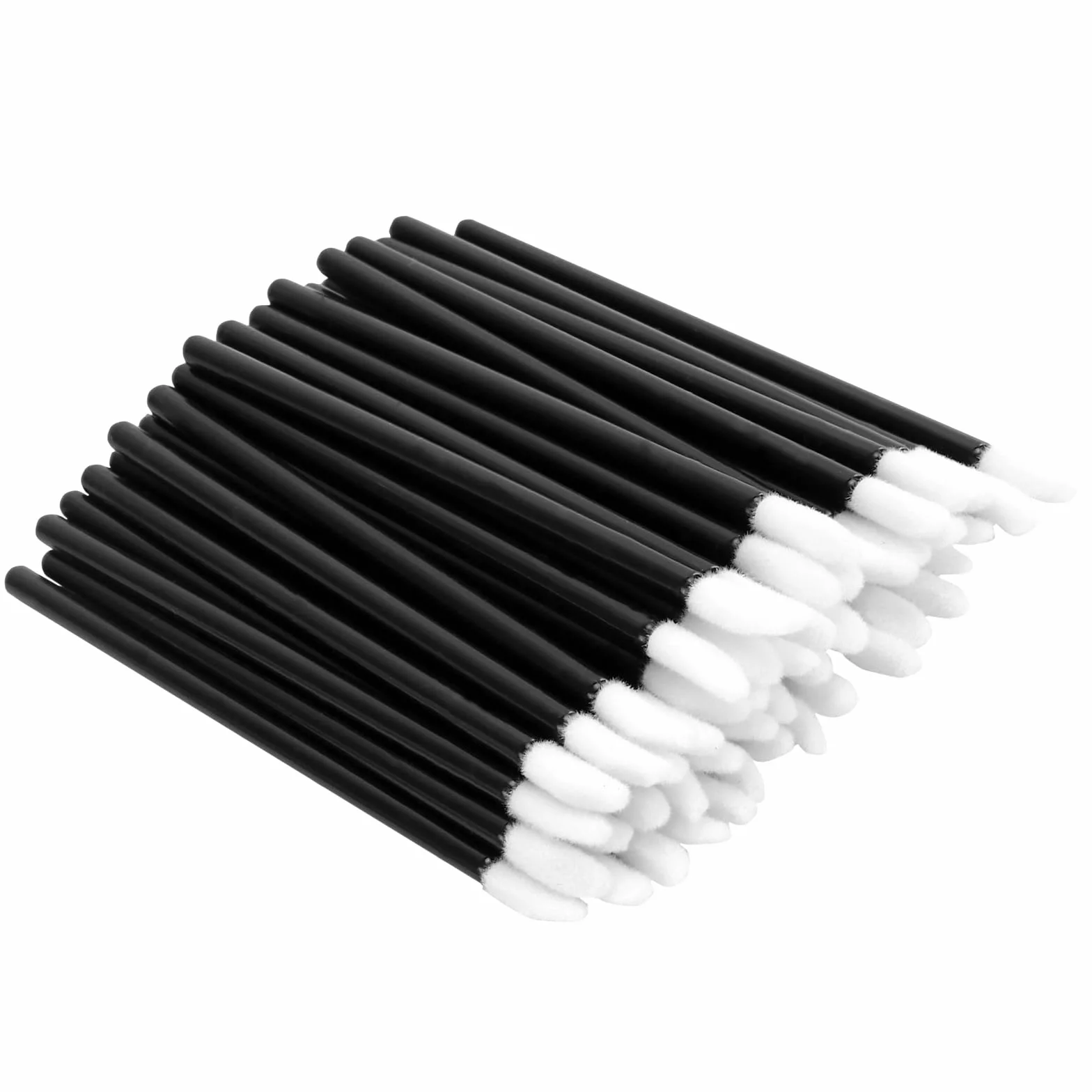 KEILEOHO 800 pennelli per labbra usa e getta, colore nero, in materiale PP, per rossetto e rossetto, applicatore cosmetico