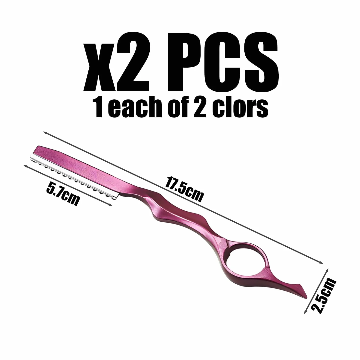 Coltello Per Capelli Da 2 Pezzi, Salone Per Capelli Resistente, Utensili Da Taglio Dei Capelli, Forniture Di Barbiere, Strumenti Per Salone Per Capelli.