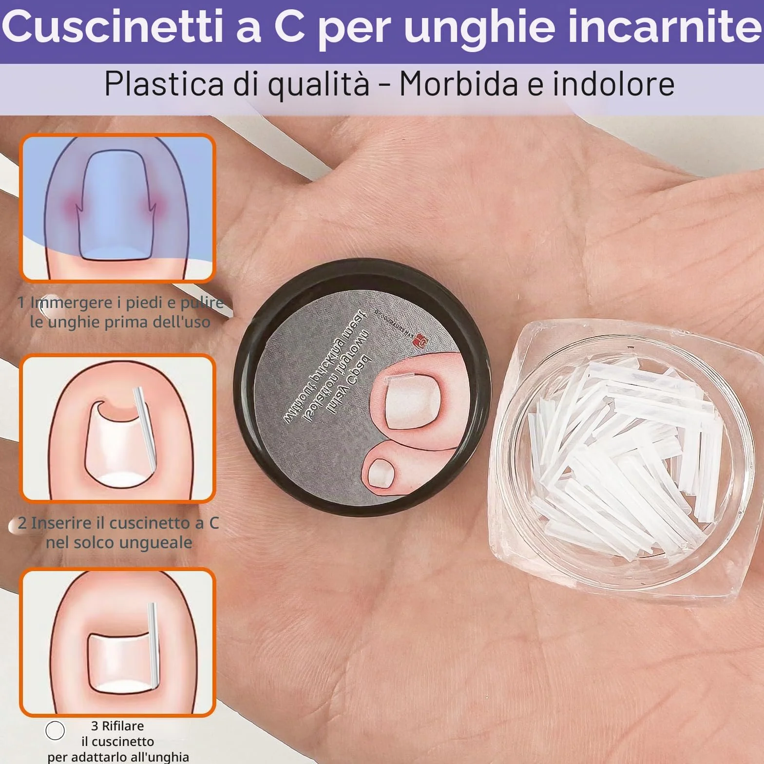 Kit Trattamento Per Unghie Incarnite 139 Pezzi Professionale