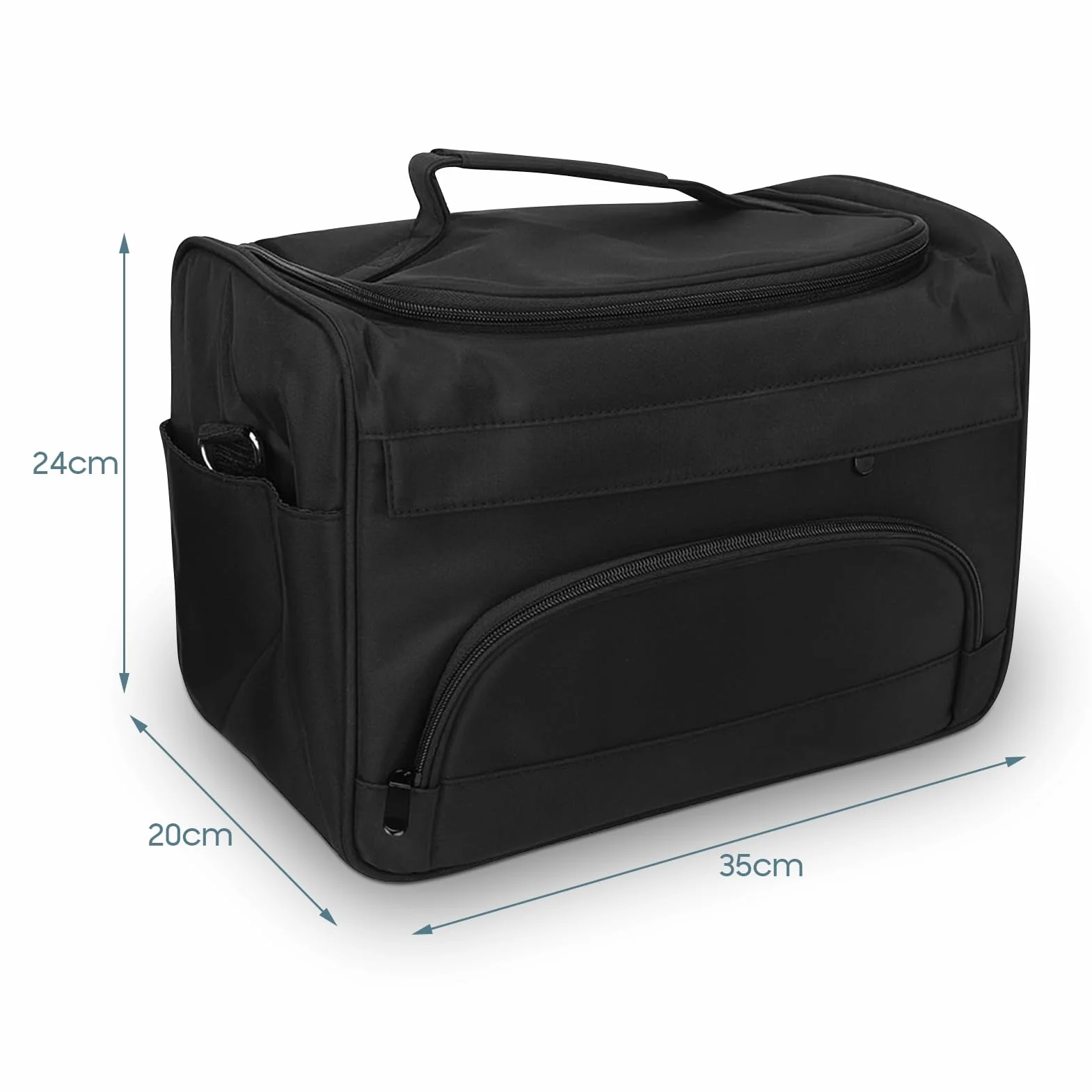 Borsa Trasporto Parrucchiere con Tracolla Regolabile Grande Borsa Organizzata Multi Strato per Attrezzatura Capelli Portatile Viaggio