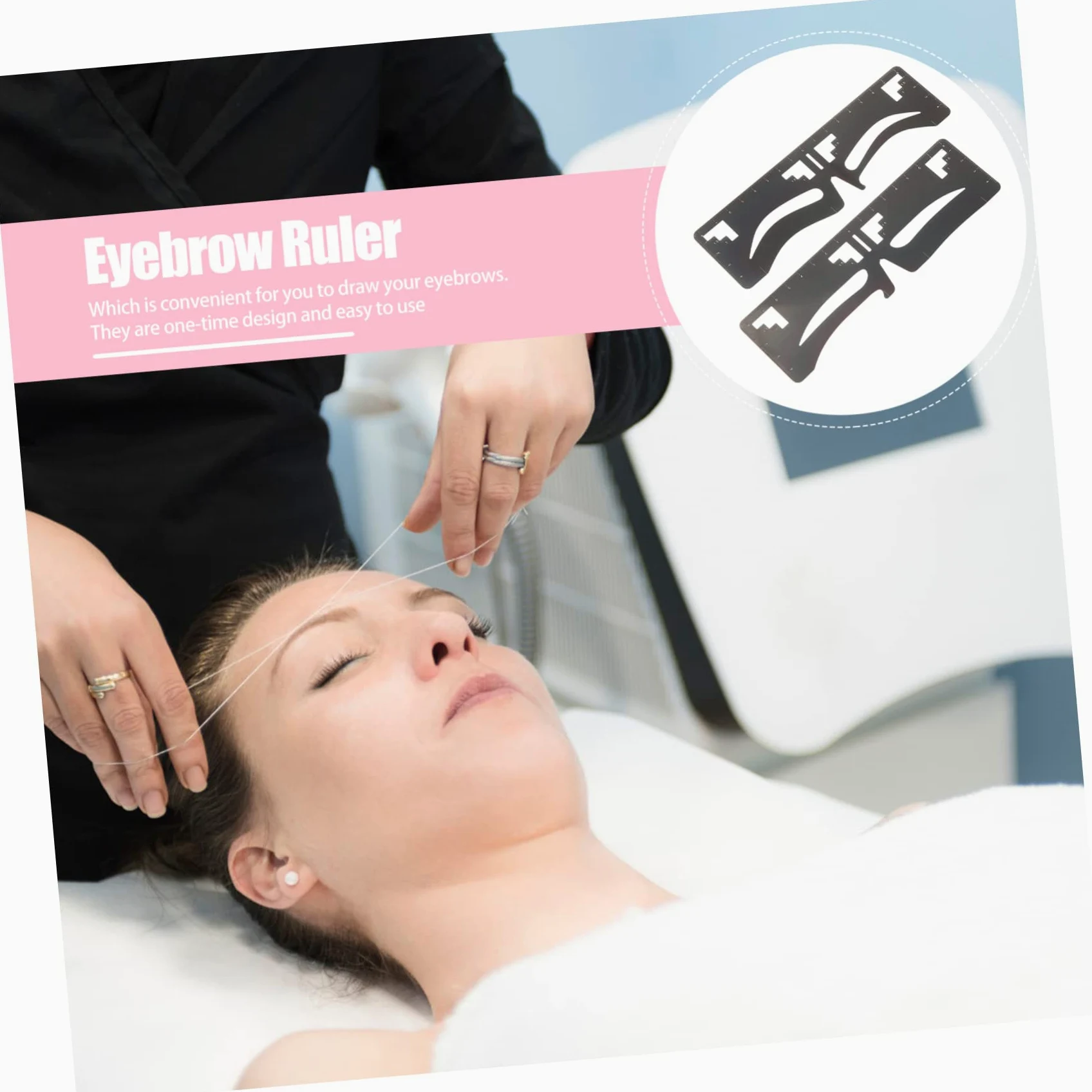 Beavorty 4 Set Di Forniture Per Il Trucco Delle Sopracciglia Di Modellazione Delle Sopracciglia Set Di Righelli Sopracciglia Simmetriche Facili Da Usare Per Donne E Ragazze 2 Pezzi*4