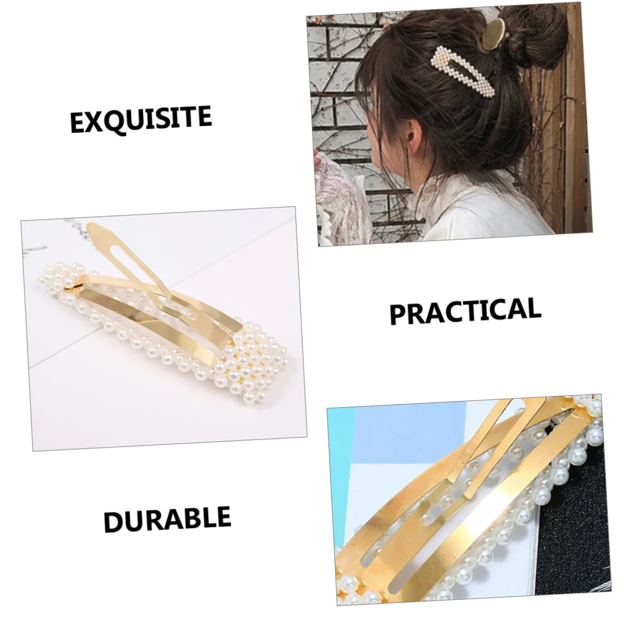 minkissy 20pezzi Fermagli Per Con Perle Eleganti Clip Decorative Per Donna e Ragazza Per Cerimonie e Uso Quotidiano Design Semplice e Confortevole