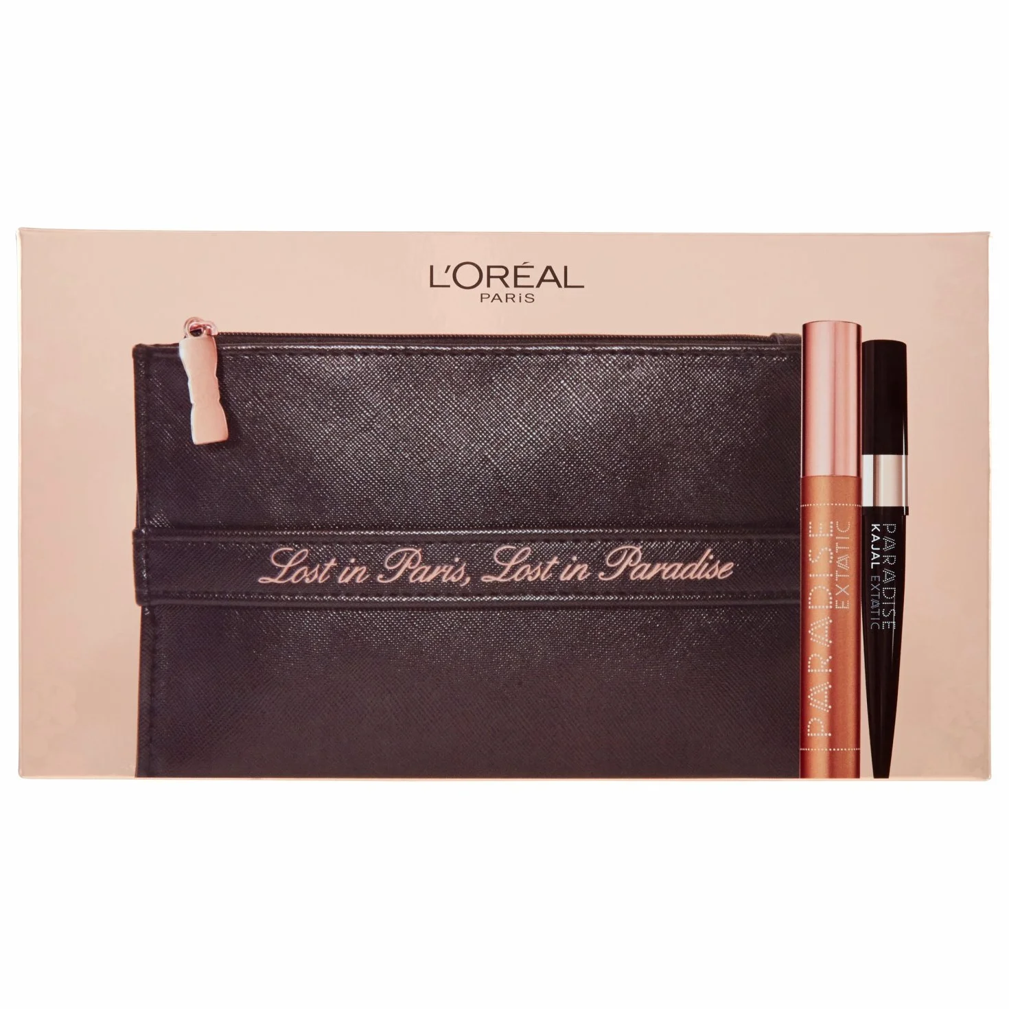 L'Oréal Paris Edizione Limitata Lost in Paradise Pochette Idea Regalo con Mascara Paradise e Matita Kajal Nera