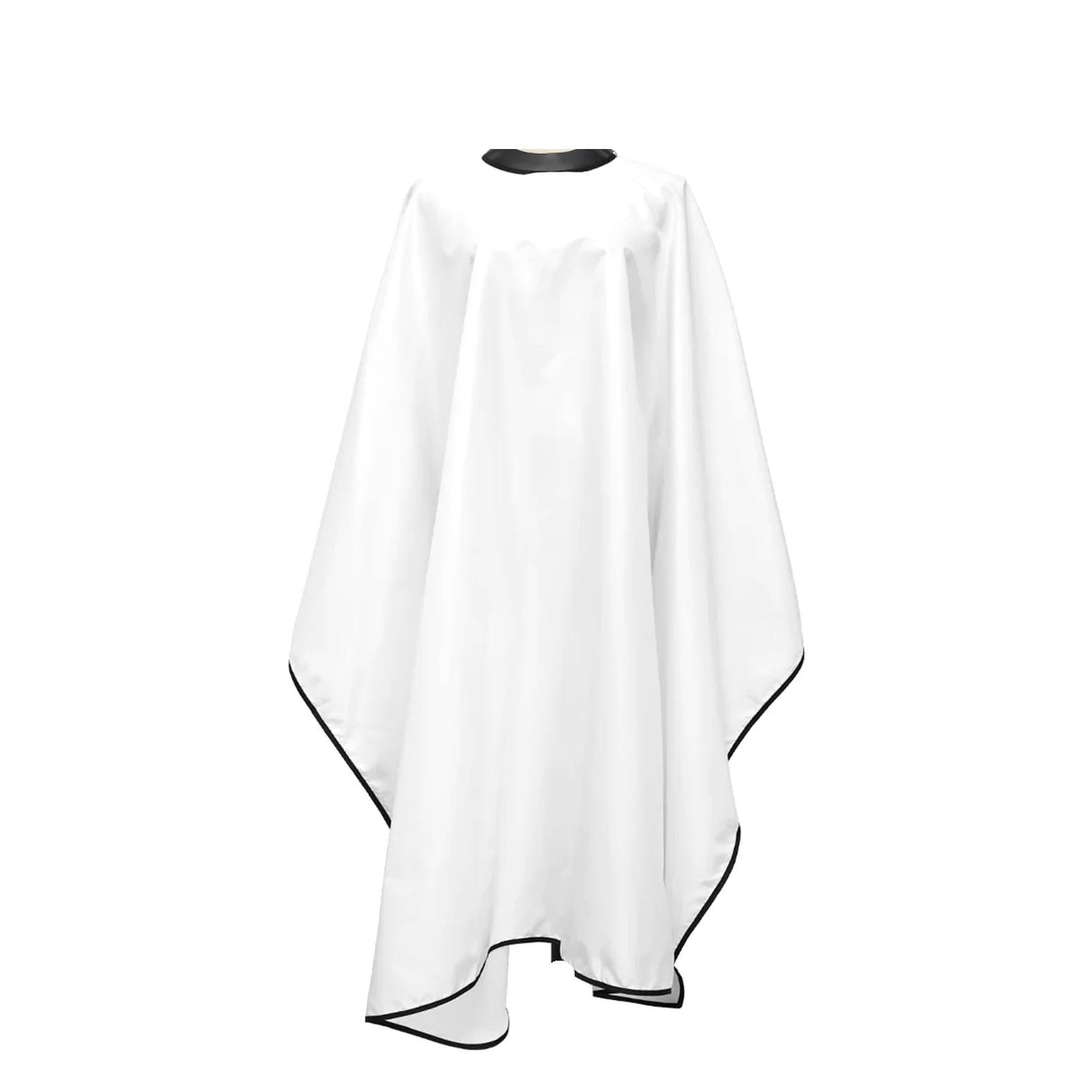 Capo Barbiere 4 Pezzi Collare in Silicone Fibbia Salone da Barbiere Grembiule da Parrucchiere Mantelle da Barbiere Cappotto in Stoffa da Barbiere Impermeabile Strumenti da Barbiere(White)