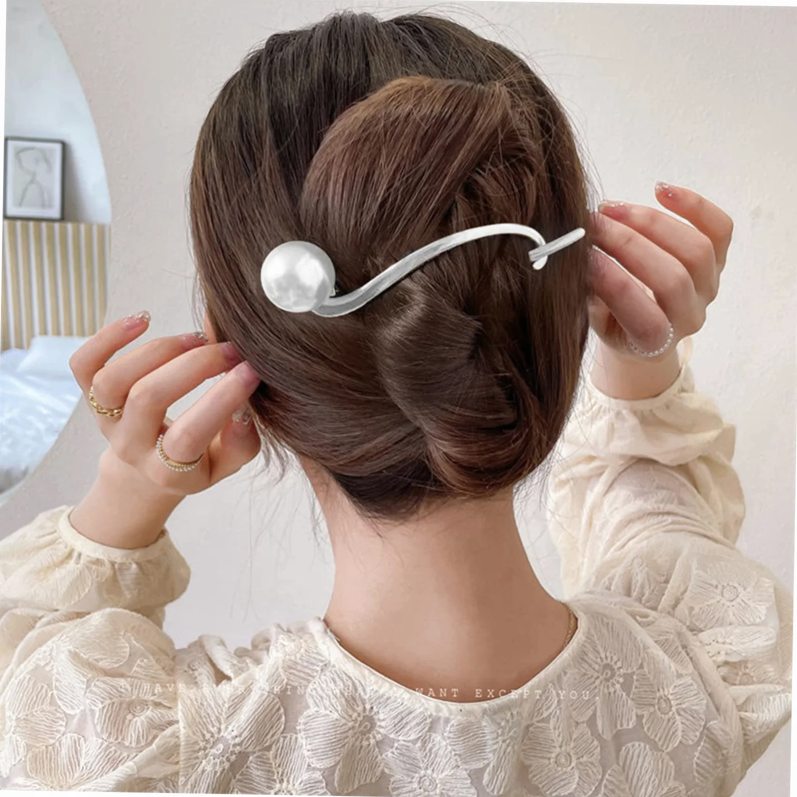 16 Pz fermaglio per con perle mollette per da donna forcina per decorativa hair clip hair pin fermagli per delicati copricapo delle ragazze Metallo