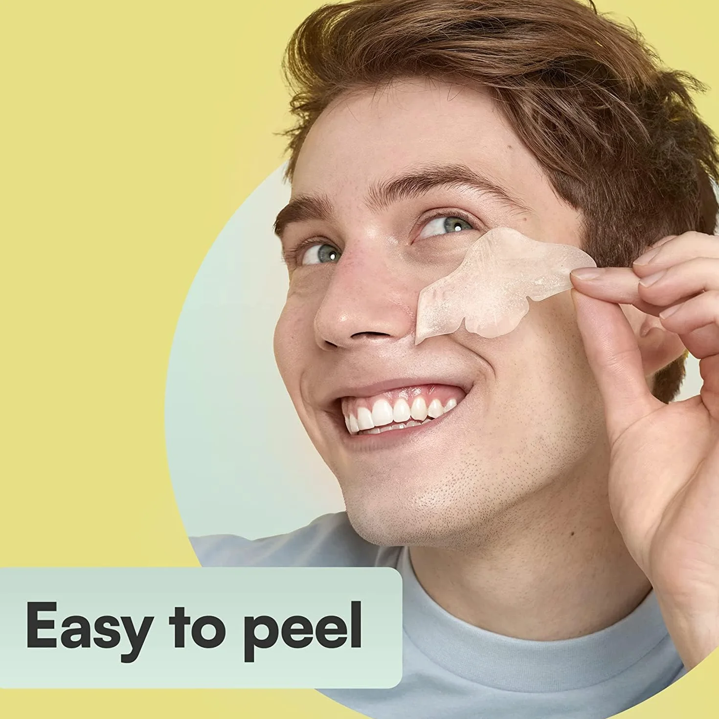 SKIN CHOICE Nose Pore Strips - Strisce idrocolloidali per la pulizia profonda per liberare e restringere i pori, assorbire il sebo, acne e punti neri Vegan (5 unità)