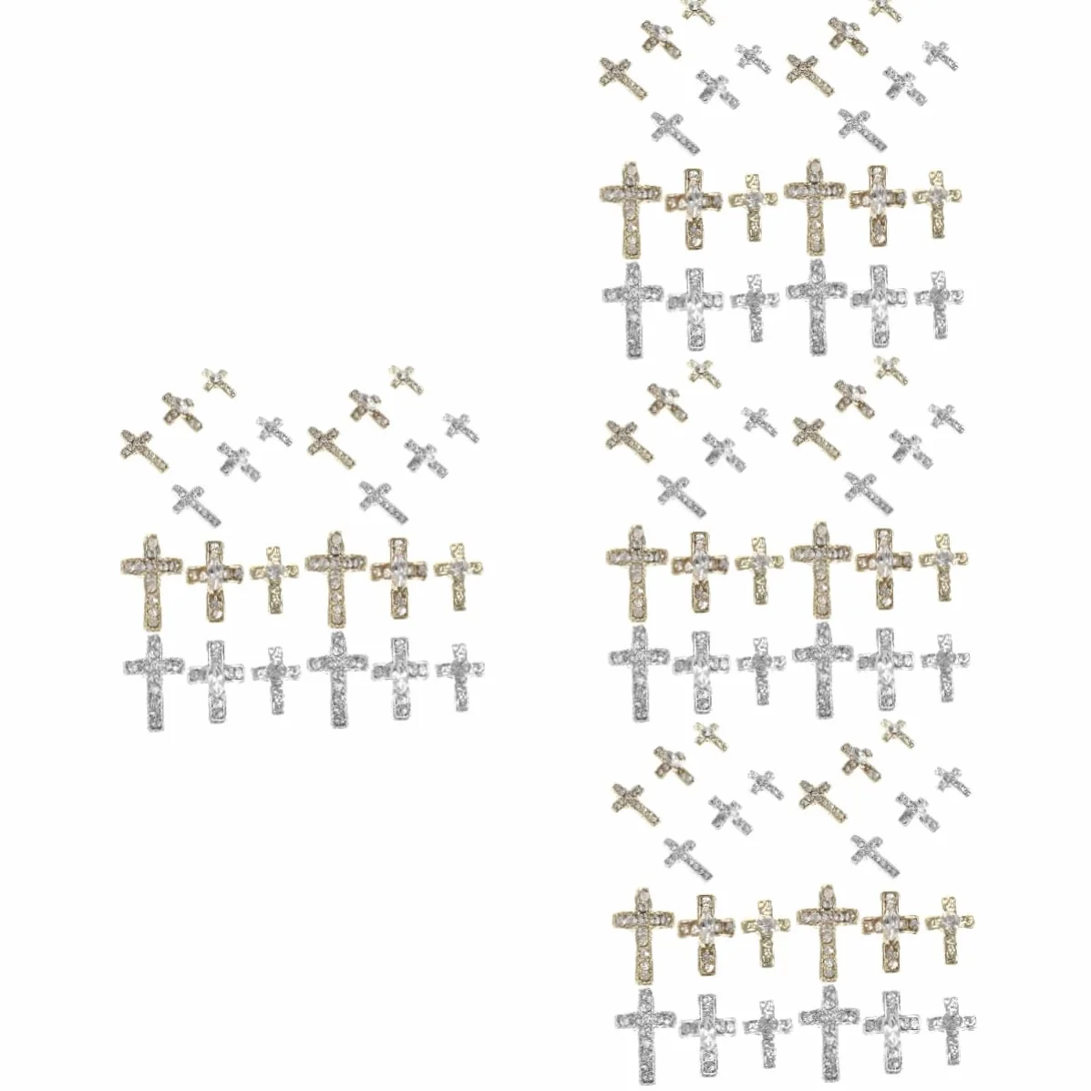 FOMIYES 4 Set Smalto A Croce Fascino Delle Unghie Ciondoli Per Unghie Strass Forniture Per Unghie Ciondoli Per Unghie Per Unghie Acriliche Fascino Per Unghie Lega Di Zinco 60 Pezzi * 4