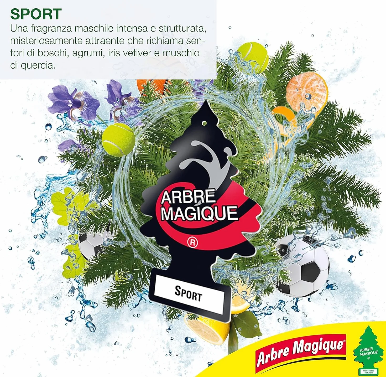 Arbre Magique Profumatore Auto Fragranza Sport Multipack 3 Pezzi Made in Italy