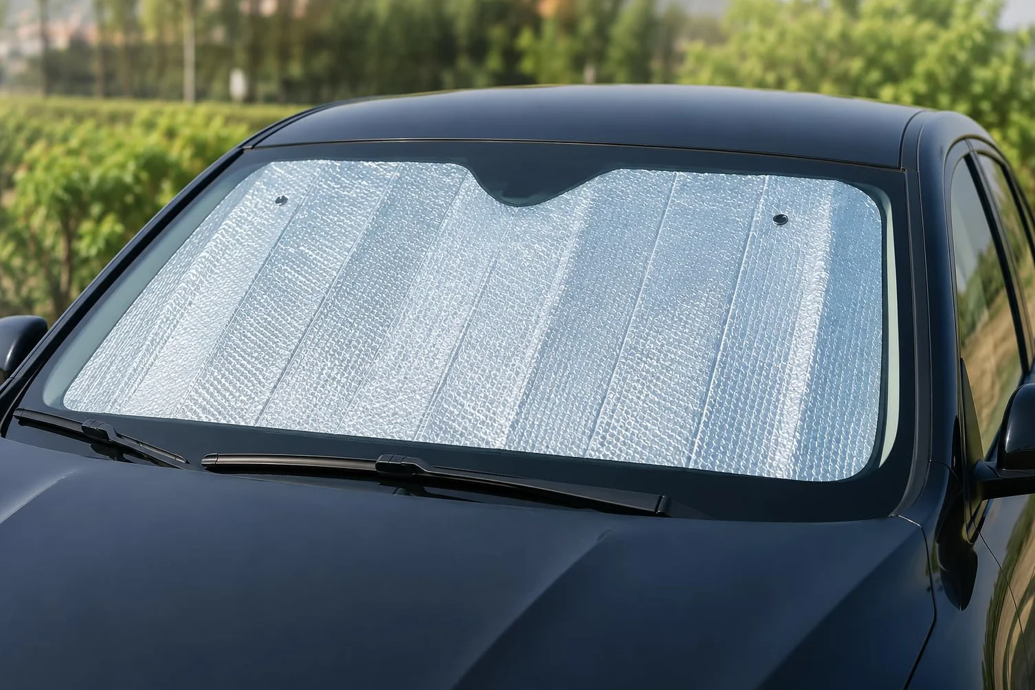 Parasole Auto Pieghevole 130x60 cm Protezione UV Schermo Riflettente Anti Calore