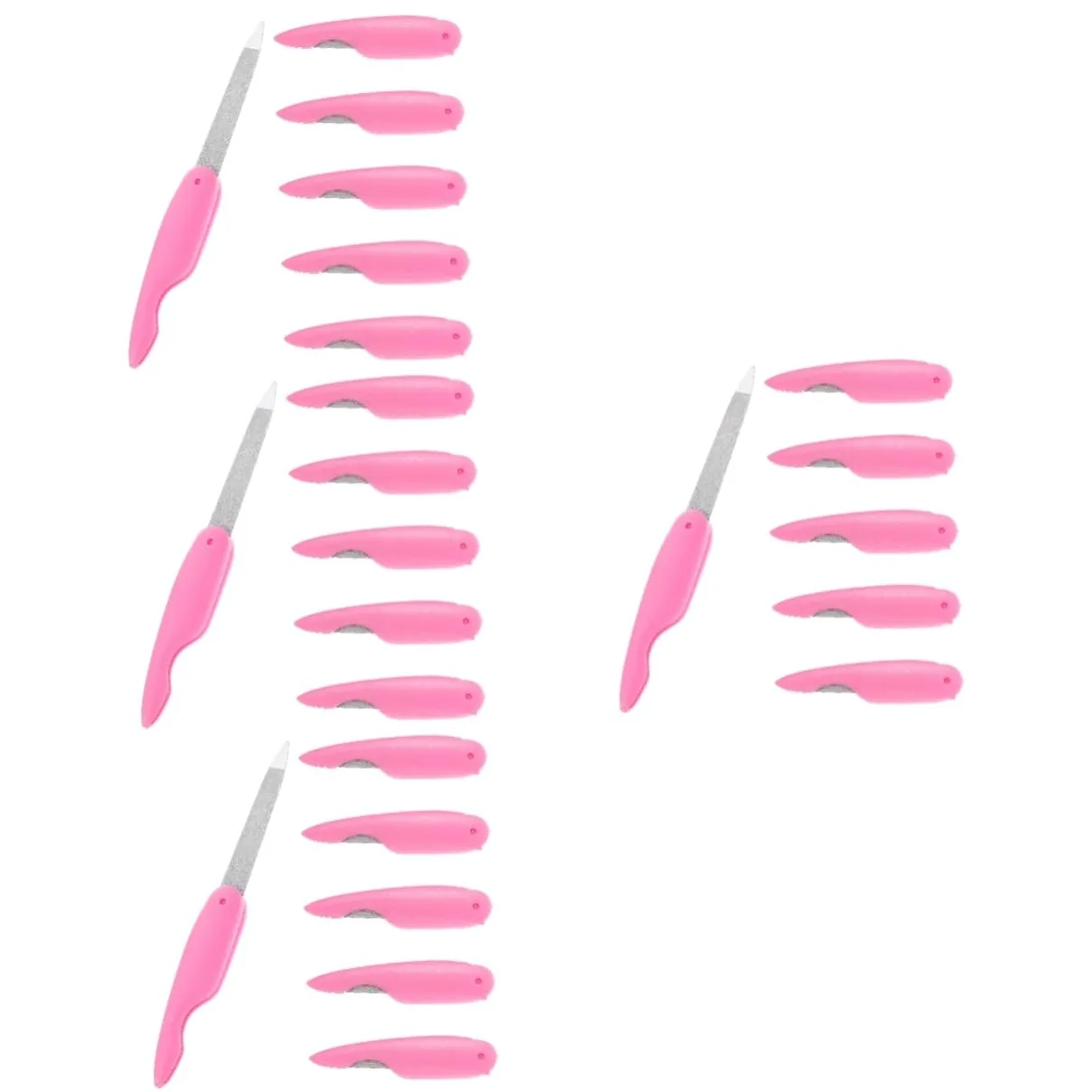 Healvian 4 Set Di Lime Per Unghie in Metallo Lime Per Unghie Pieghevoli Portatili Strisce Per La Delle Unghie Manicure E Pedicure 6 Pezzi*4