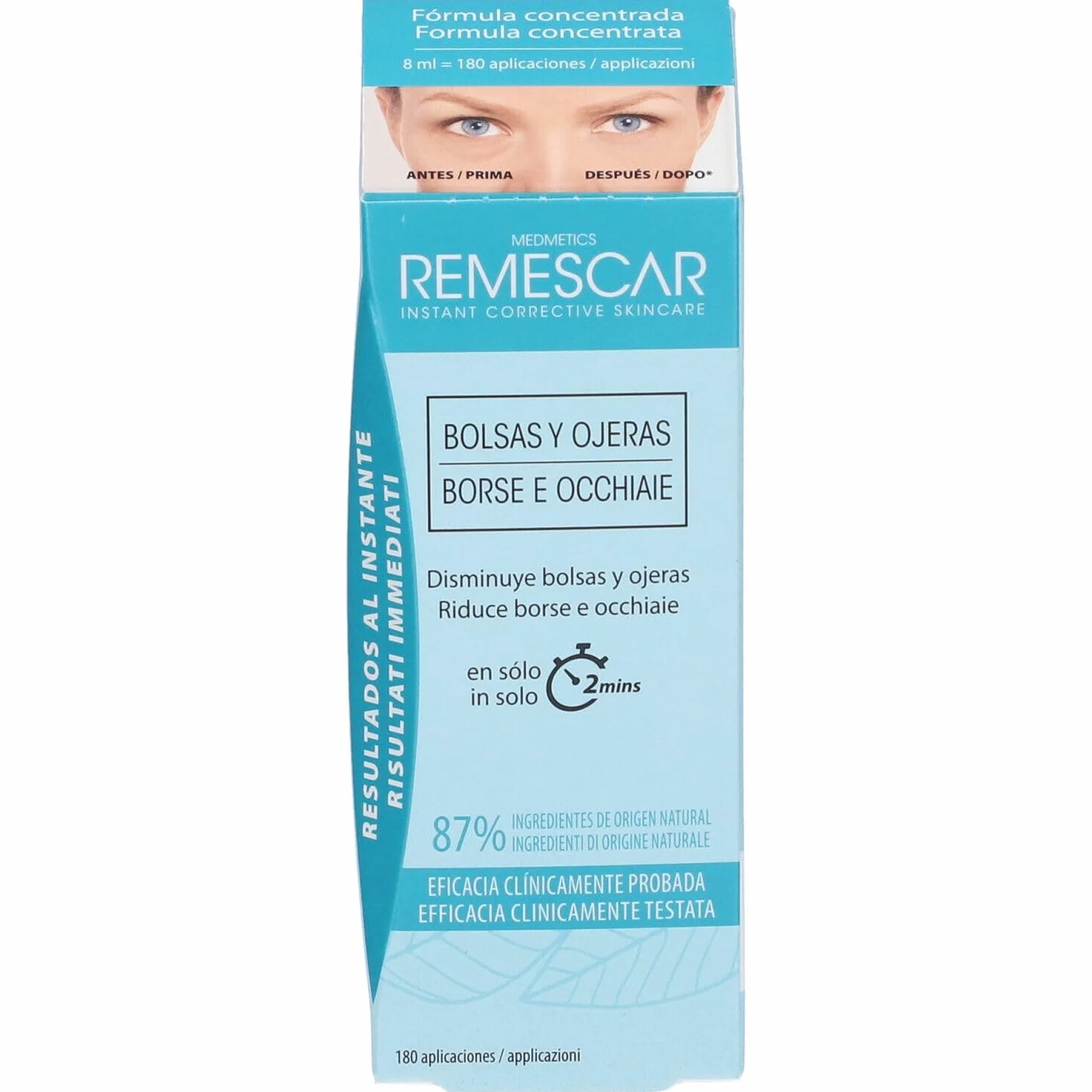 Remescar Bolsas Y Ojeras 8Ml, articolo pensato per l’uso quotidiano, adatto a chi vuole semplificare la propria routine, flacone da 8 ml perfetto per chi desidera una routine di cura semplice e costan