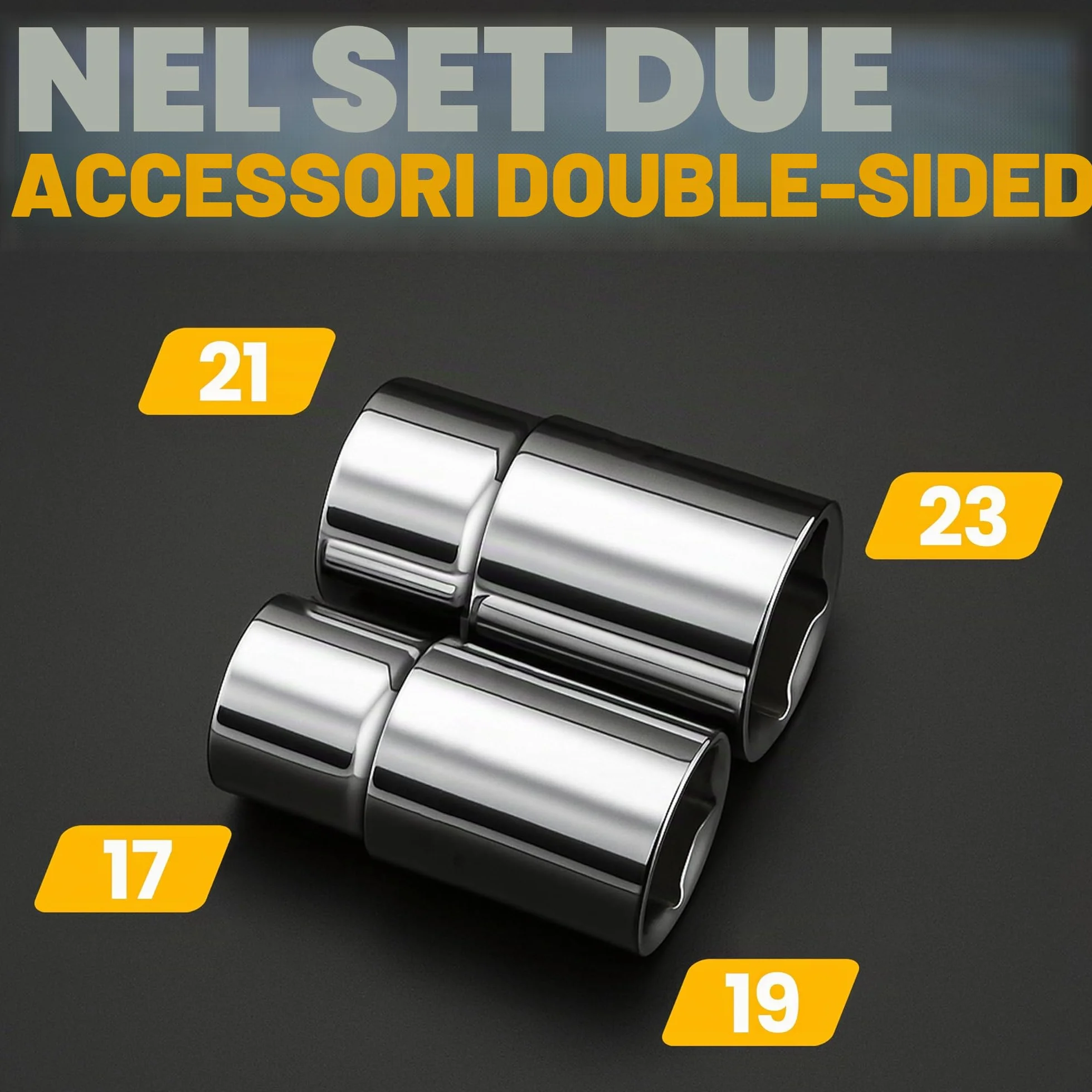 Retoo Chiave per Ruote Auto 17/19mm 21/23mm Regolabile 350-500mm 1/2" Acciaio Cromato