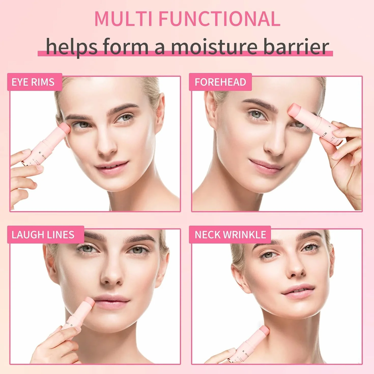 KIMUSE Hydrating Moisturizing Stick, Multi Balm Stick | Balsamo Idratante al Collagene, Cosmetica Coreana Viso Stick per la Cura della Pelle del Viso