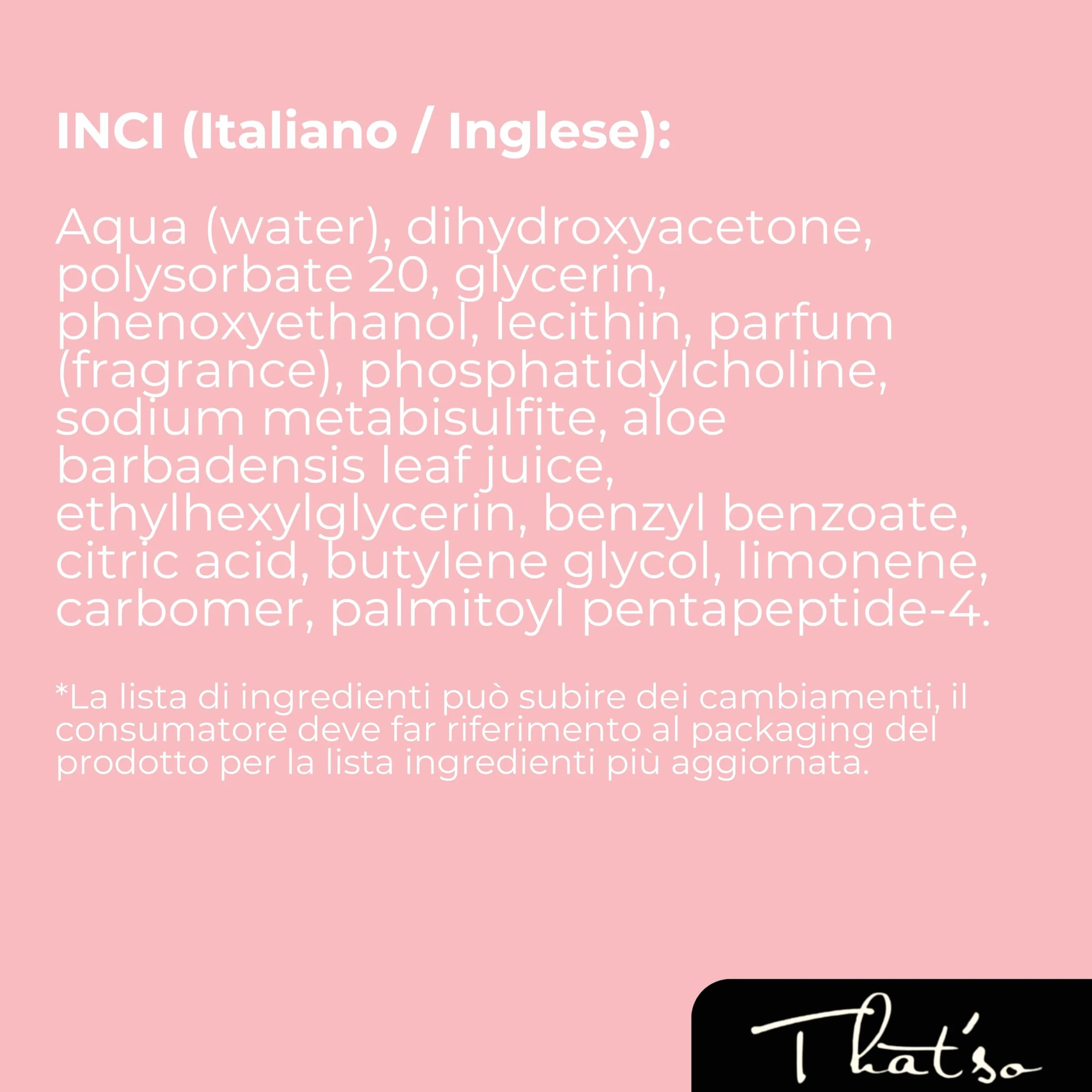 That’so Spray Autoabbronzante Viso e Corpo 125 ml On The Go Clear Abbronzatura Istantanea Naturale Effetto Bronze