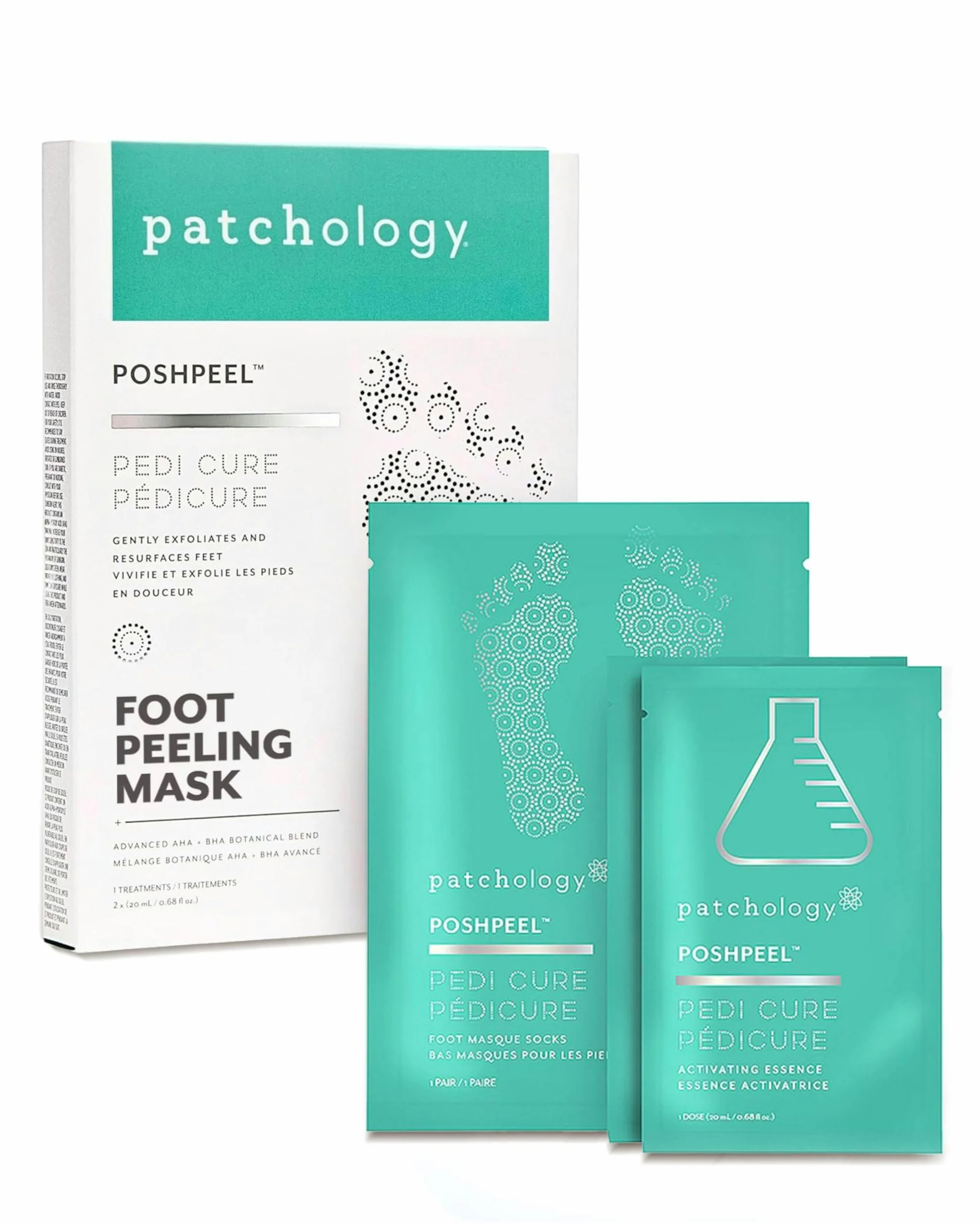 patchology POSHPEEL Trattamento per pedicure, confezione da 1 pezzo