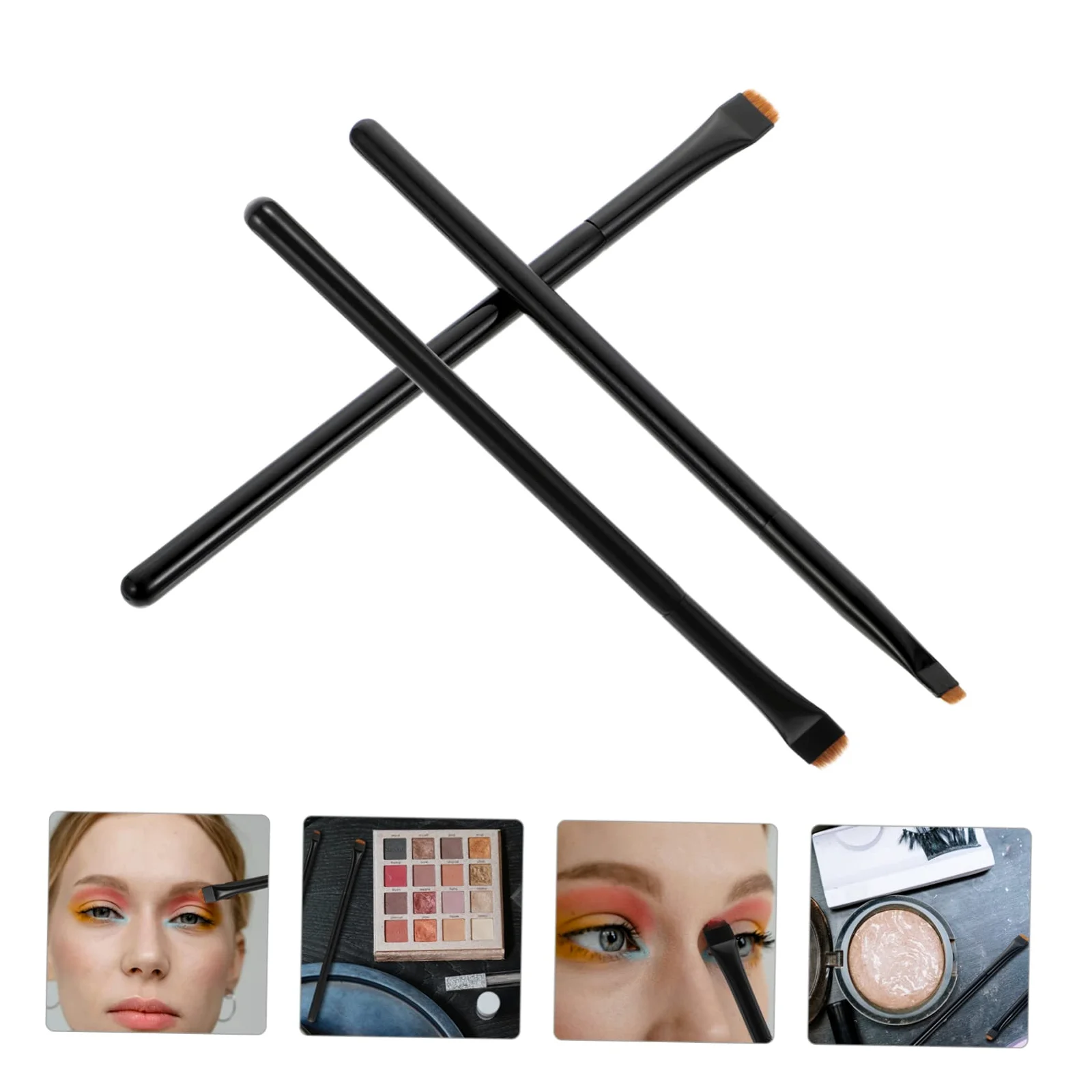 POPETPOP 15pezzi Pennelli Per Trucco Professionale Kit Di Spazzole Per Eyeliner Ombretto e Make up Per Occhi Setole Materiale Di Alta Qualità Per Applicazione Facile e Precisa