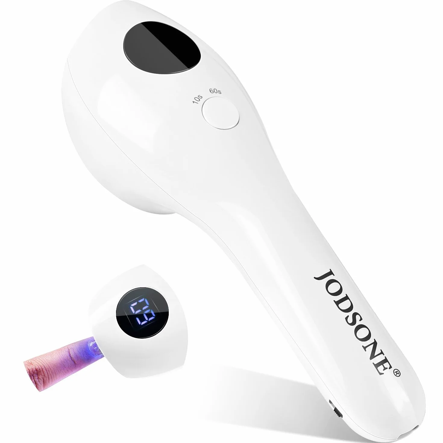 JODSONE Lampada U V per Unghie Mini e Portatile - Modello Ricaricabile con Display LED - Asciugatura Rapida per Casa e Viaggio