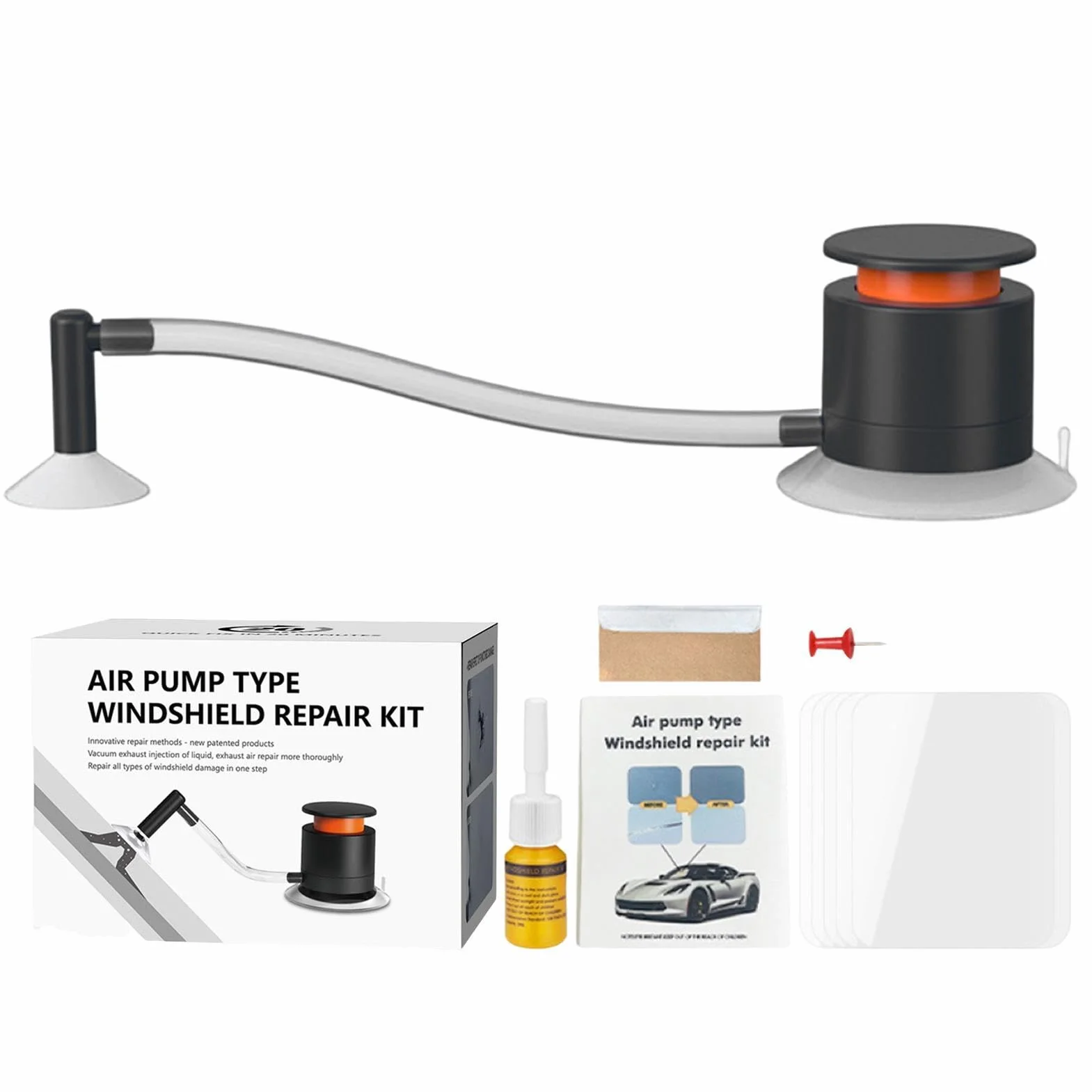 Resina per Parabrezza Auto - Kit di Riparazione Parabrezza, Sigillante per Crepe Vetri