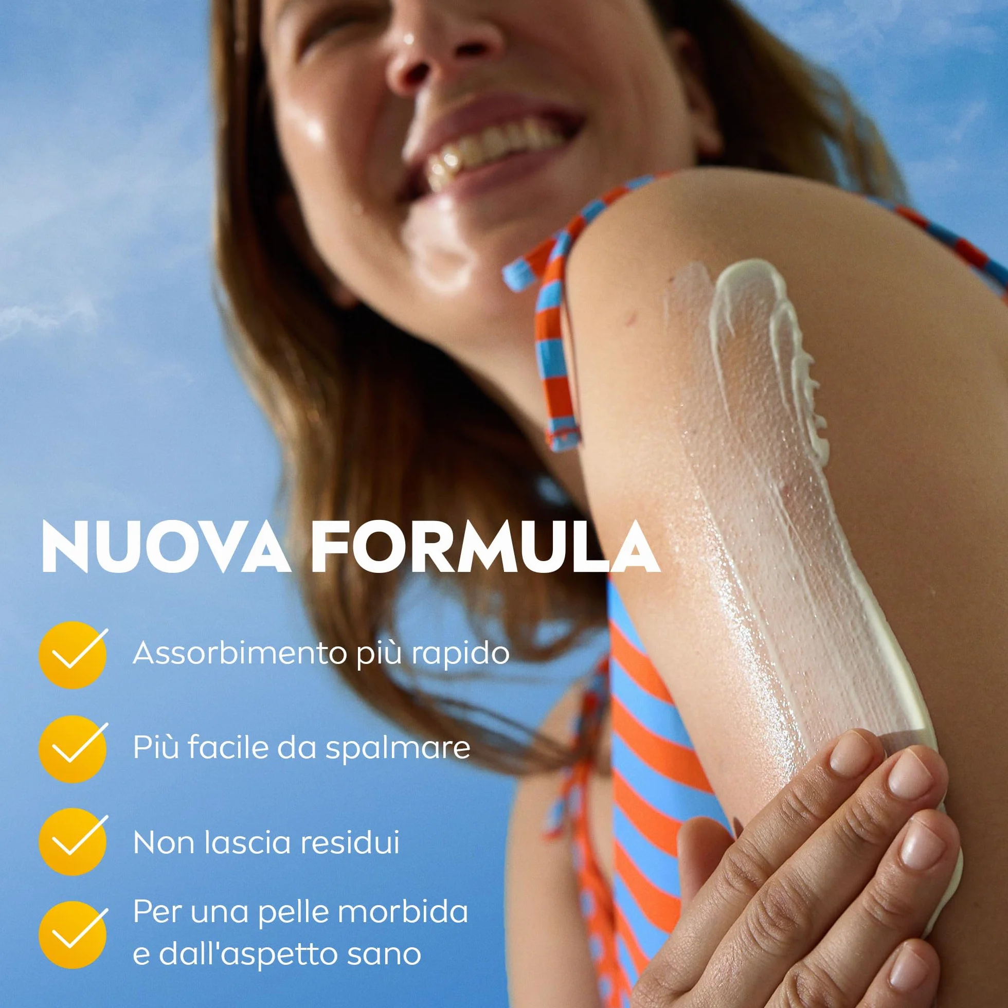NIVEA SUN Protect & Hydrate SPF 50+ Crema Solare 100 ml Viaggio Idratante 48h Assorbimento Rapido Resistente all'Acqua