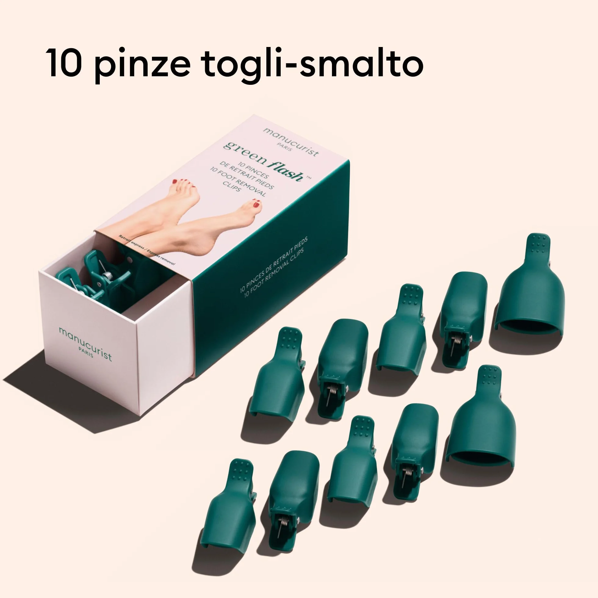 Manucurist Pinze Rimozione Piedi Accessorio Smalto Semi Permanente Riutilizzabile