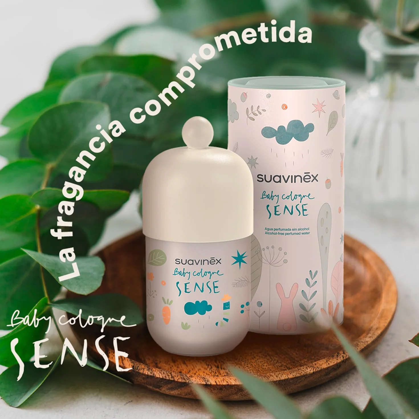 Suavinex Baby Colonia Sense Colonia Senza Alcool 100 ml per Neonati Bambini Pelli Sensibili