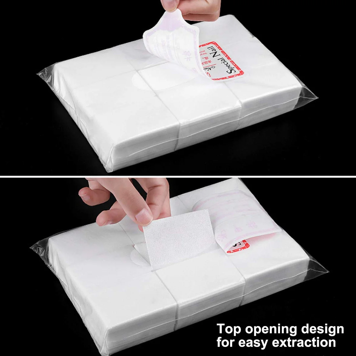 800 Pezzi Salviette in Cotone per Unghie, Tamponi di Cotone di Pulire Nail, Nail Wipe Cotton Pad Lint Free Wipes, Rimozione Del Cotone Pulitore Pad Cellulosa Unghie, Cotone per Unghie Gel
