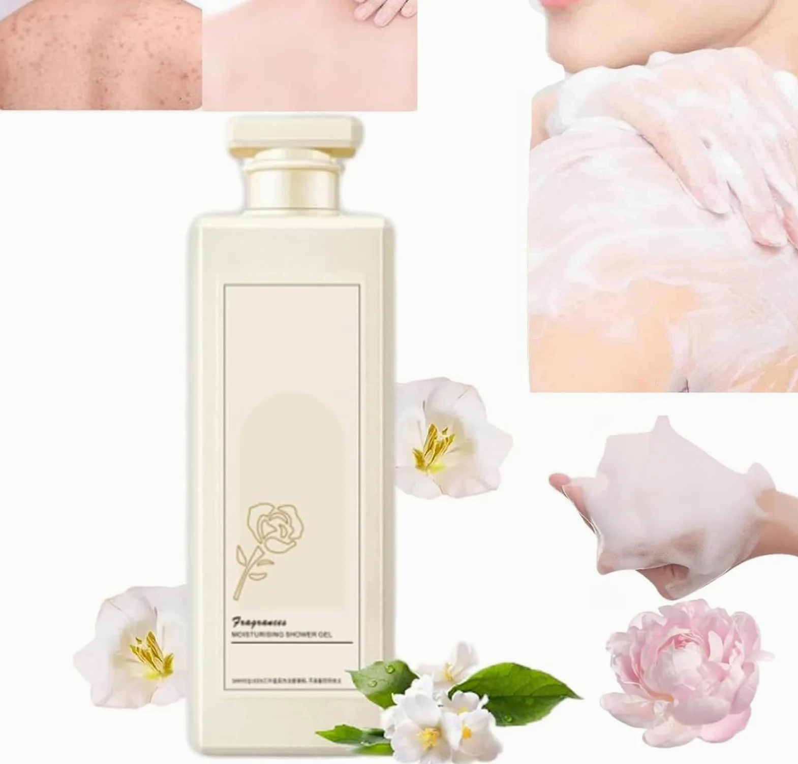 Bagnodoccia profumato, Bagnodoccia profumato, Gel detergente per Il Corpo idratante, Gel detergente per Doccia e Bagno, Gel detergente profumato a Lunga Durata per Tutti i Tipi di Pelle