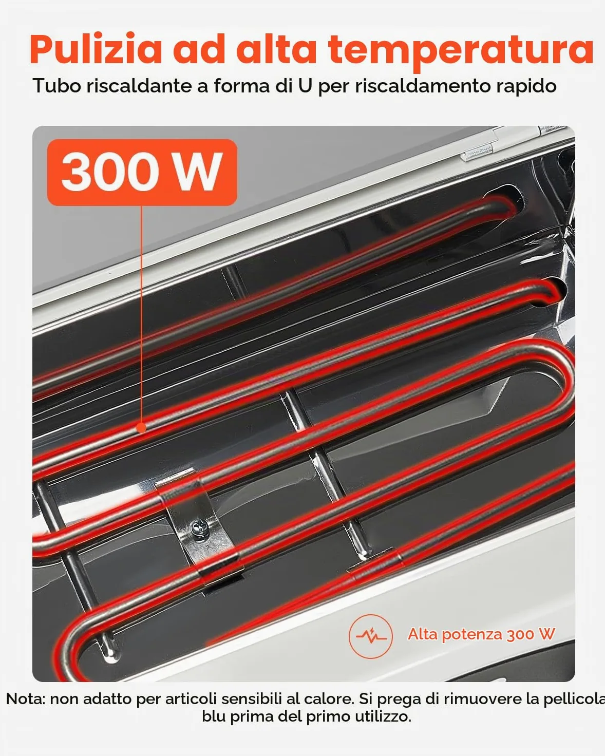 VEVOR Sterilizzatore ad Alta Temperatura, 2 L 300 W Sterilizzatore per Utensili da Manicure con Temperatura e Tempo Regolabili, Pulizia di Strumenti per Unghie per Laboratori, Casa, Centri Estetici