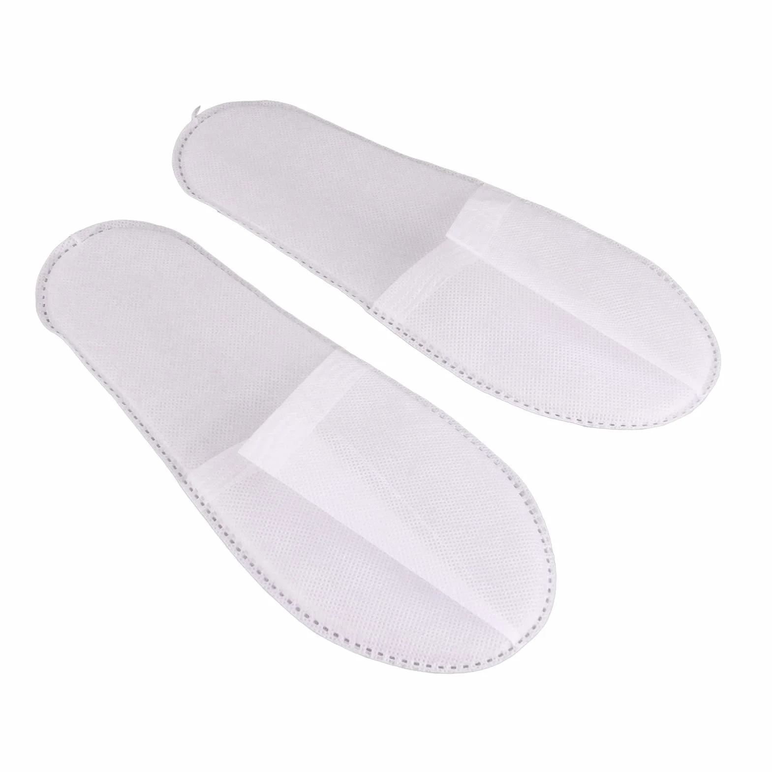 Pantofole monouso antiscivolo 50 paia suola addensata bianche tessuto non tessuto 3 mm