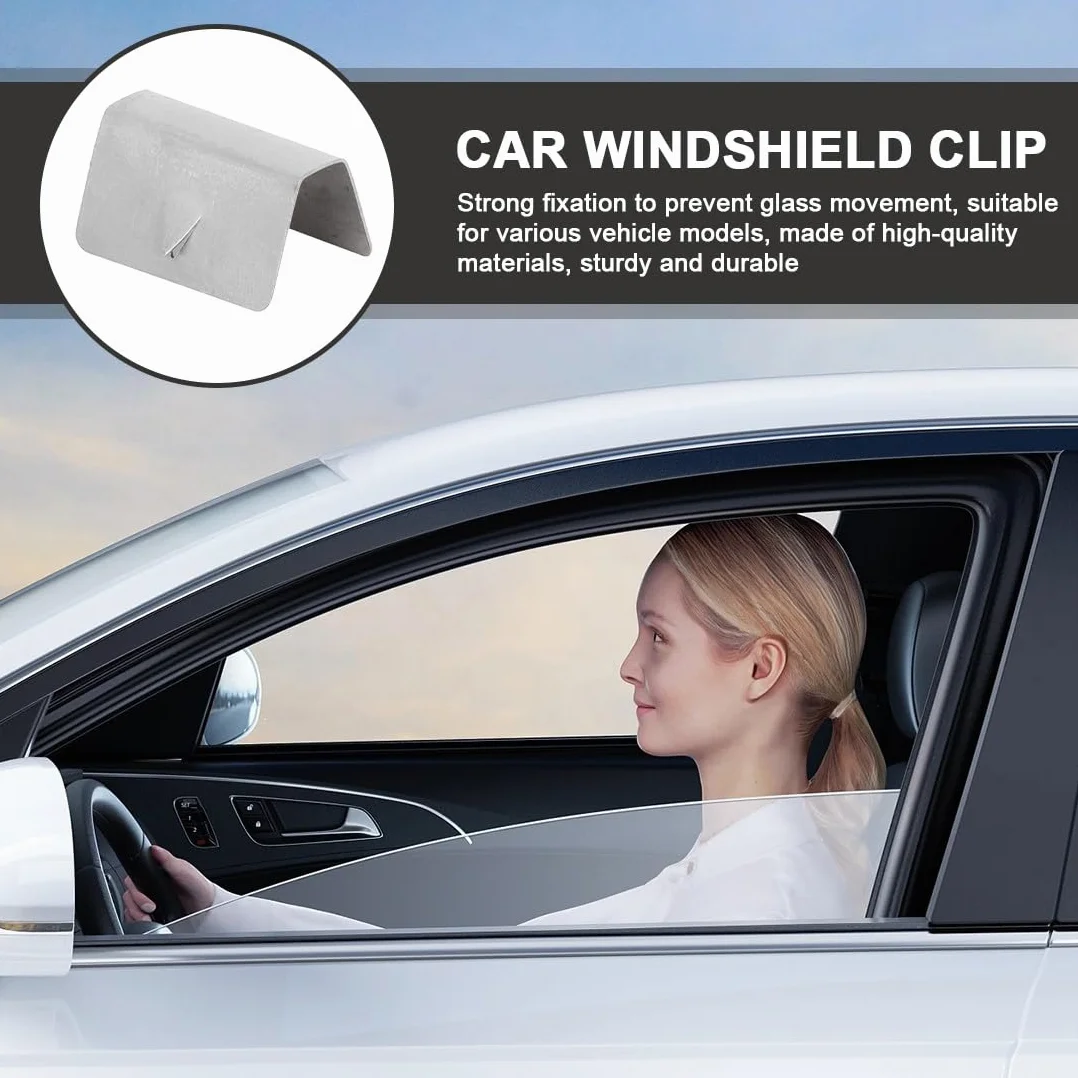 Deflettori Auto in Acciaio Inossidabile, Wind Deflector Fitting Clip, Windscreen Slot Fixing