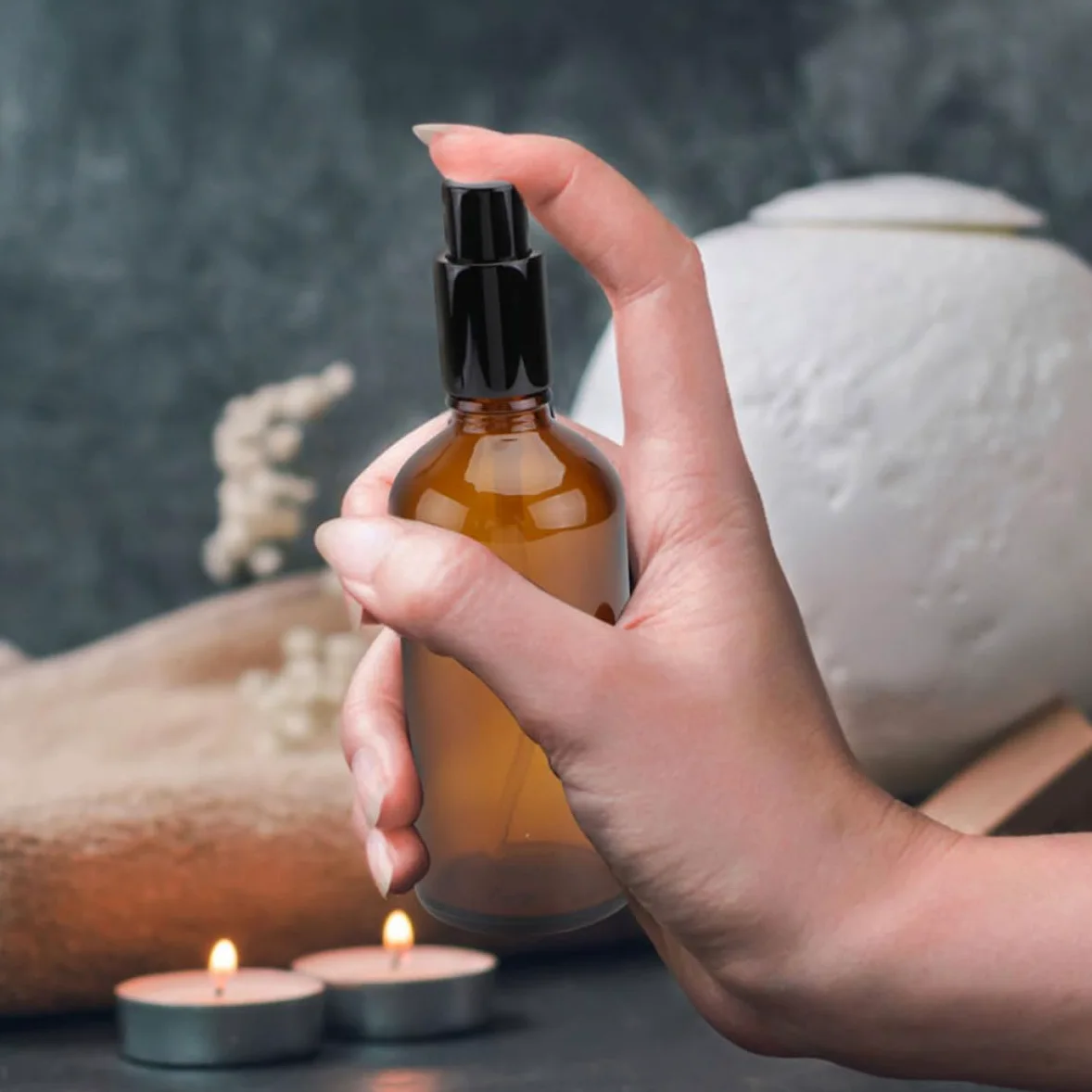 Bottiglie Spray Nebulizzatore Fine 12 Pezzi 30ml Riutilizzabili in Vetro Ambrato per Oli Essenziali per Viaggi e Uso Quotidiano