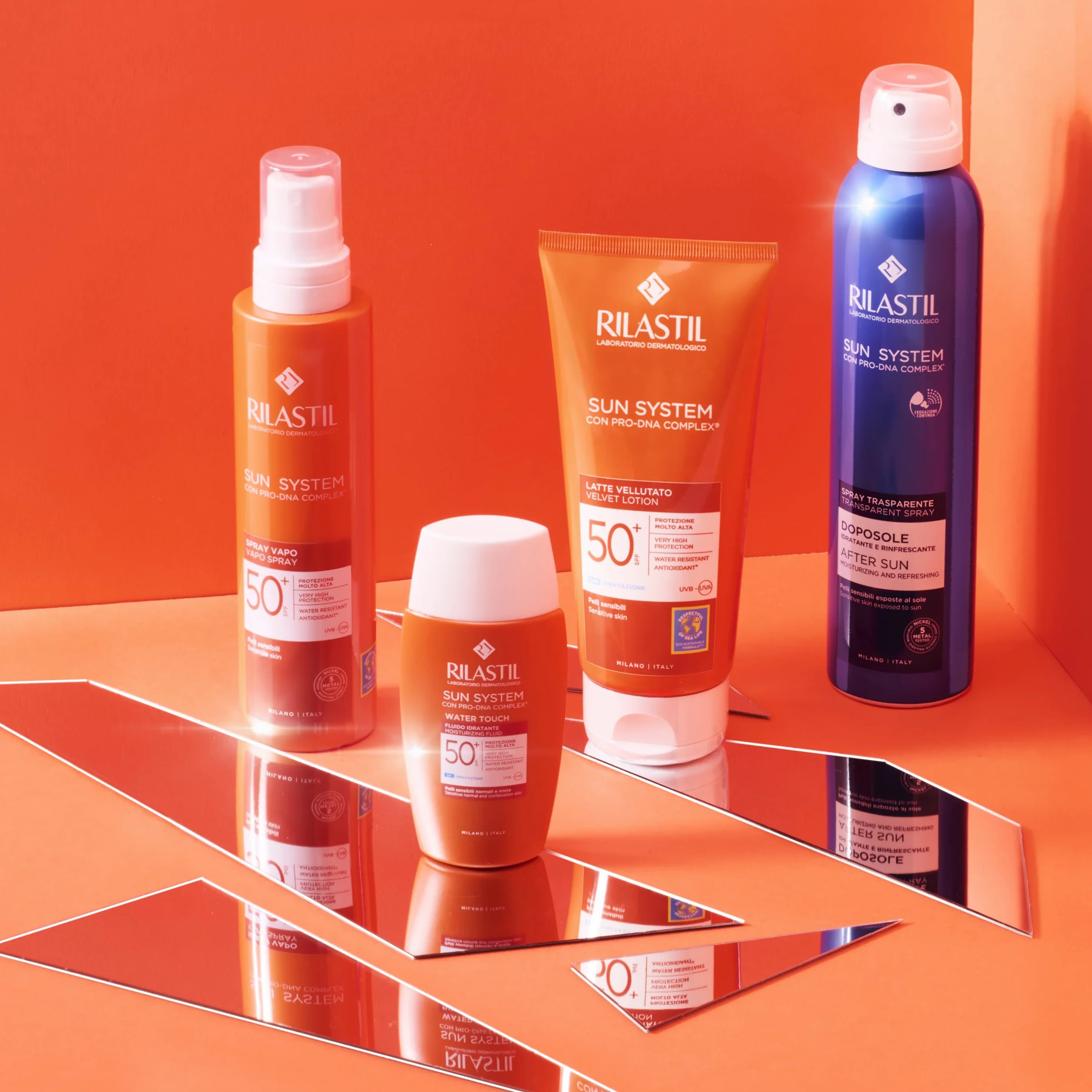 Rilastil Sun System Spray Corpo SPF15 200ml Ultra Leggero Pelle Bagnata