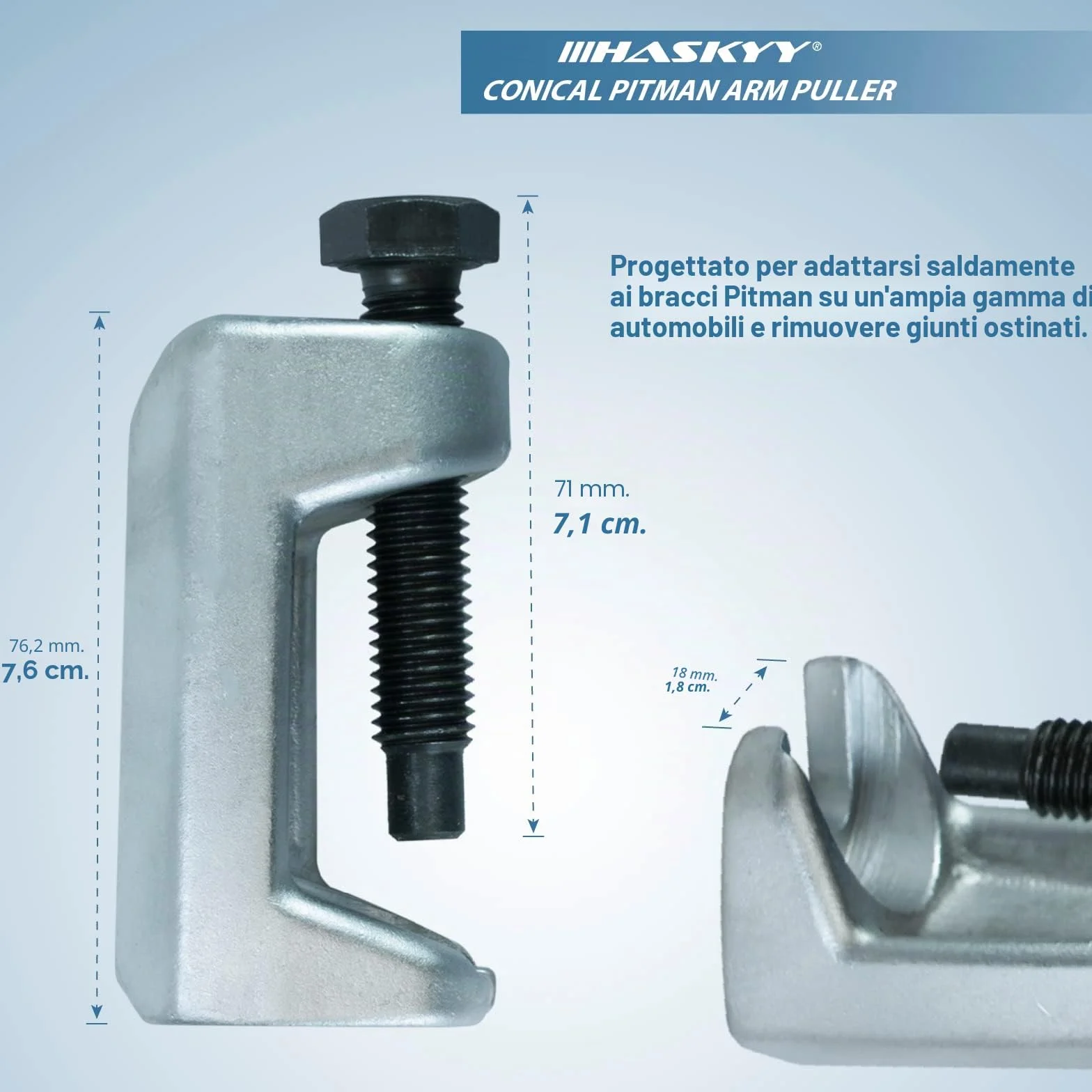 HASKYY 3 pezzi Set Strumento di Rimozione universale Rimozione del giunto sferico Separator attrezzi auto Utensili per autofficina