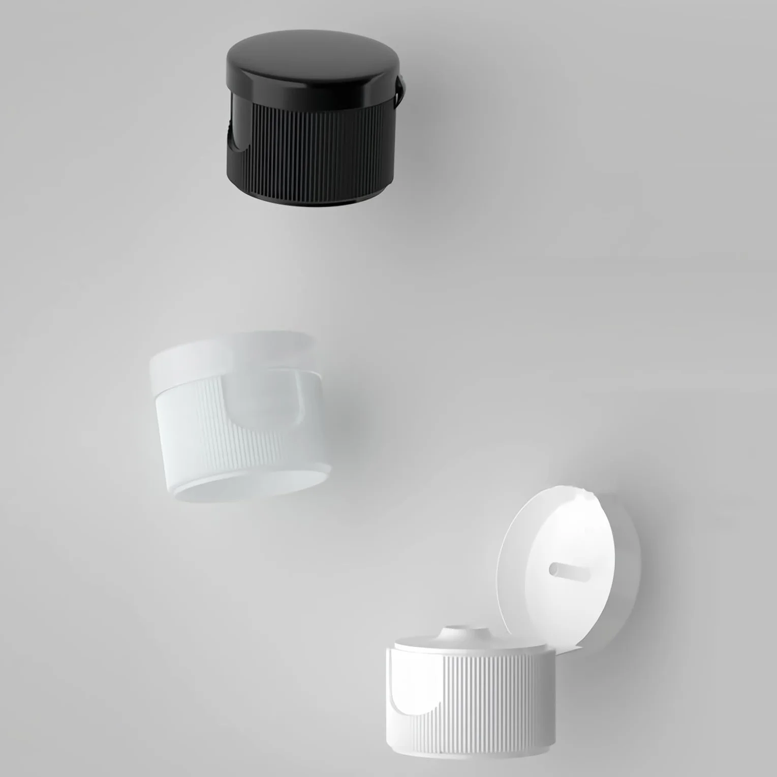 4 Pezzi 500ml flaconi vuoti da Trasparente in plastica da viaggio bottiglia di lozione con Tappo Flip Top Trasparente, ricaricabili, per lozione e shampoo Cosmetica Bottiglie Flaconi