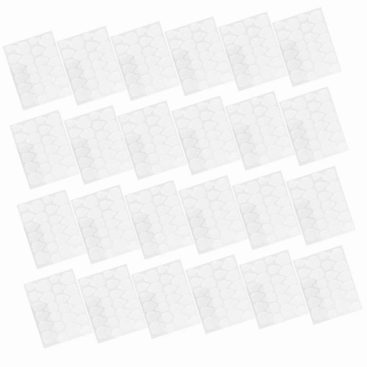Healeved 160fogli Colla Gel Per Unghie Finti Adesivi Doppia Faccia Trasparenti Per Manicure Strisce Adesive Per Unghie Kit Per Nail Art Per Eventi e Feste
