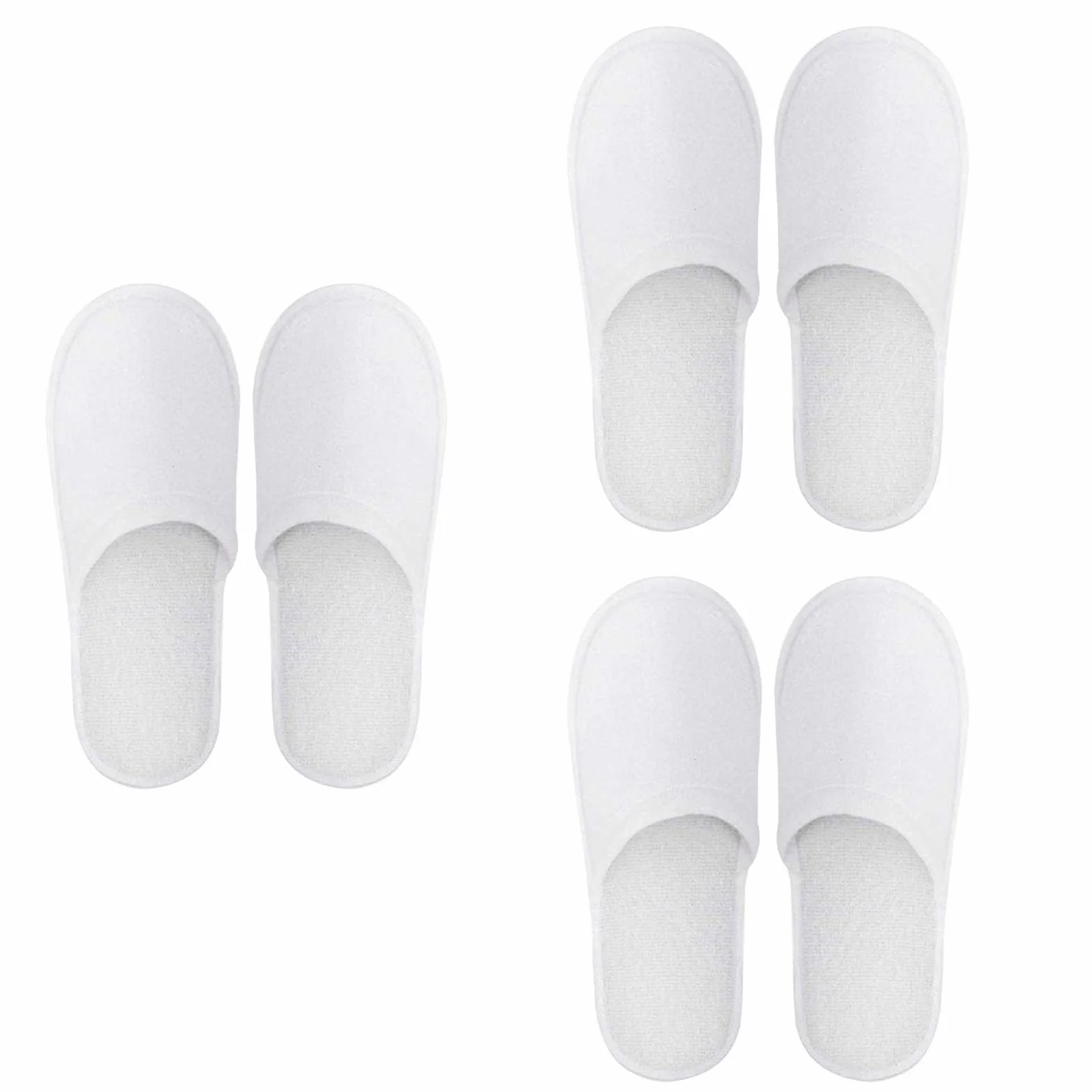 Pantofole Hotel, Pantofole Chiuse Hotel, 3 Paia Pantofole Usa E Getta Ospiti Antiscivolo, Pantofole d'albergo, Ciabatte Monouso Ospiti, Pantofole SPA, Ciabatte Sposa Bianco(Taglia Eu 37-43, Bianco)