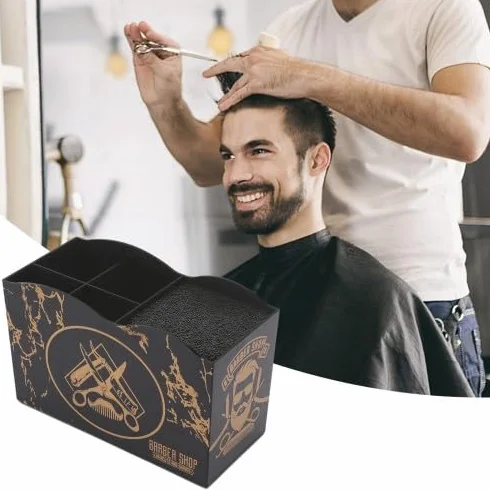 Porta-Cesoie per Parrucchiere, Barbiere Negozio Scissor Organizzatore Stand, Porta Forbici da Parrucchiere, Parrucchiere Strumenti Scatola di Immagazzinaggio per Pettini Acconciatura Clip Spazzole