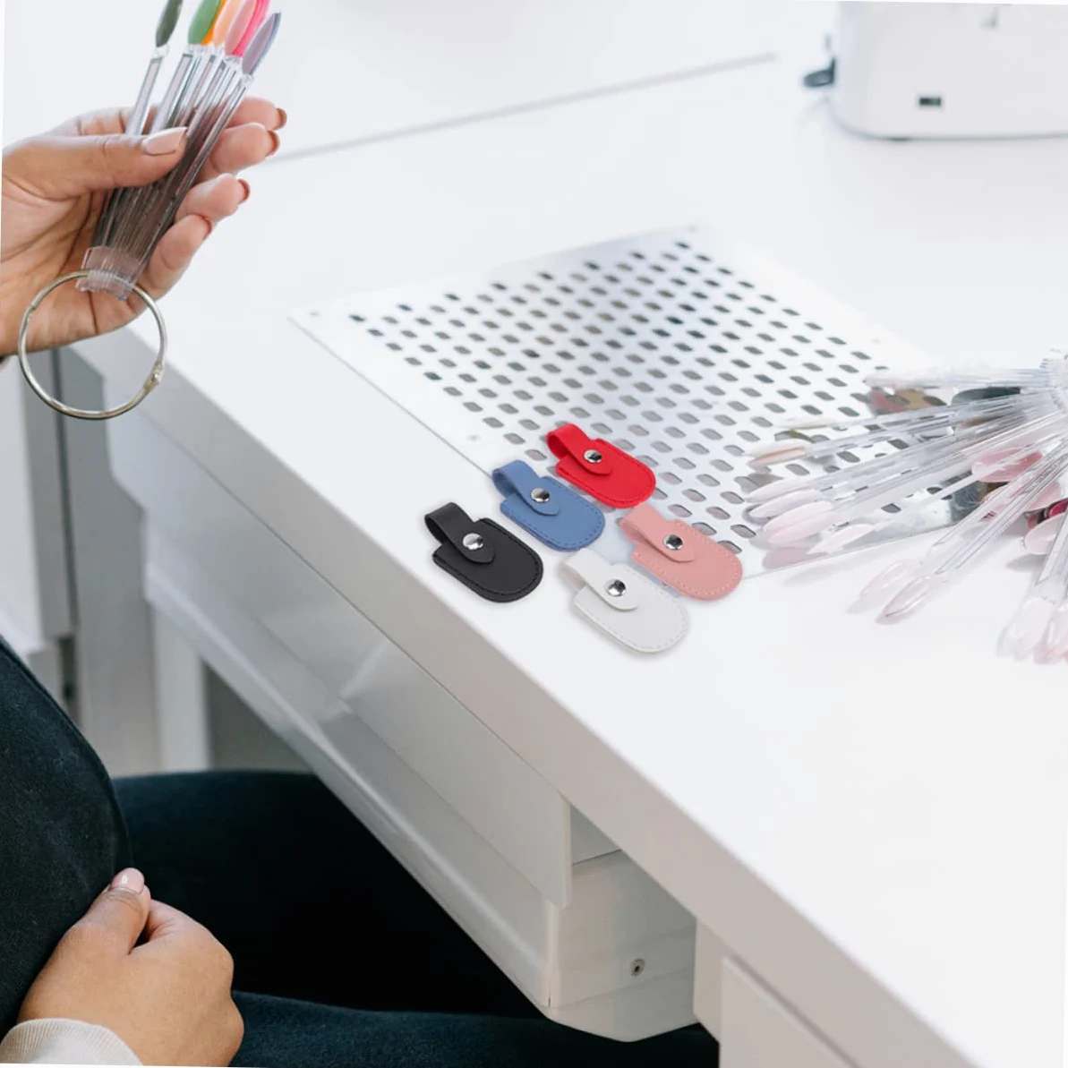 5 Set Copertura Protettiva Per Tronchesi Cuticole Design Per Strumenti Manicure Protettiva E Facile Usare Misti 4 Pezzi*5