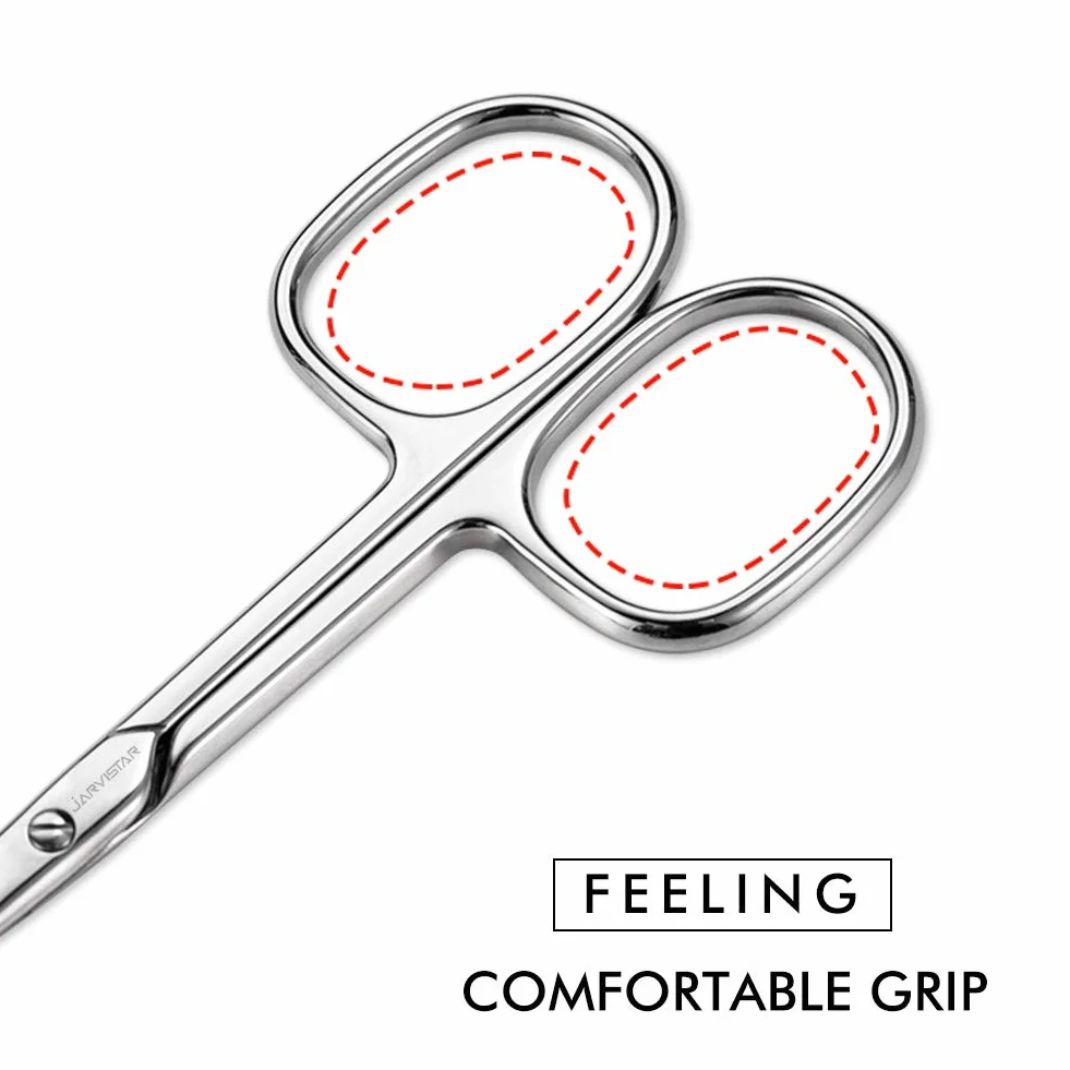 Forbici professionali per cuticole in acciaio inox 9,3 cm con custodia