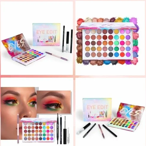 Tutto in Uno Trucchi Set per Occhi per Ragazze Adolescenti, 40 Colori Palette di Ombretti con Mascara Matita Eyeliner Sopracciglia Pennelli, Kit Regalo Trucco Completo, Make Up Tavolozza Kit