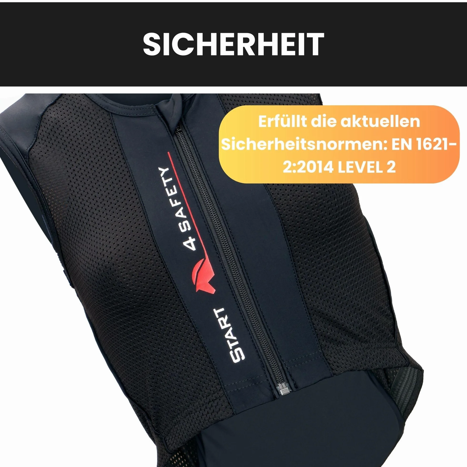 Gilet sicurezza equitazione protezione schiena livello 2 EN1621 FlexCheck regolabile traspirante