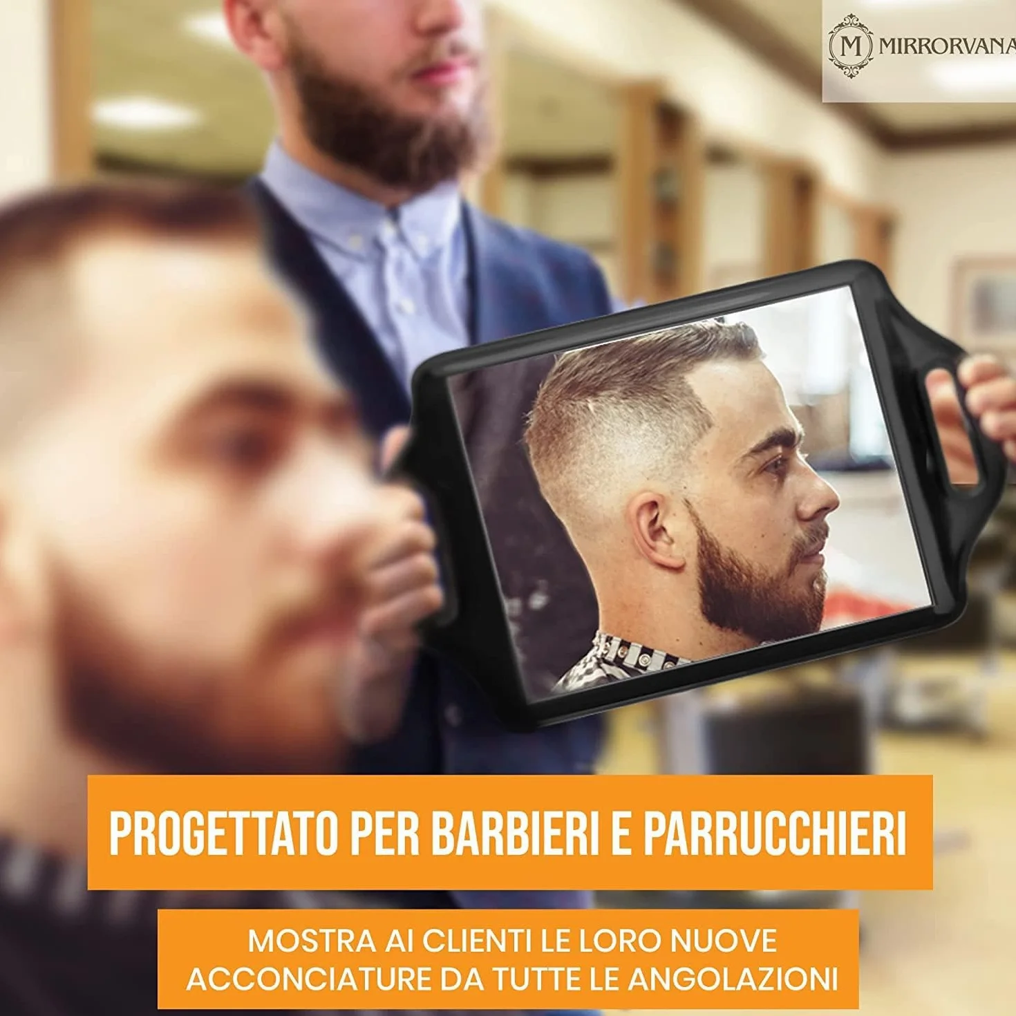 Mirrorvana Parrucchiere professionale portatile appendibile taglio capelli 21 cm x 35 cm