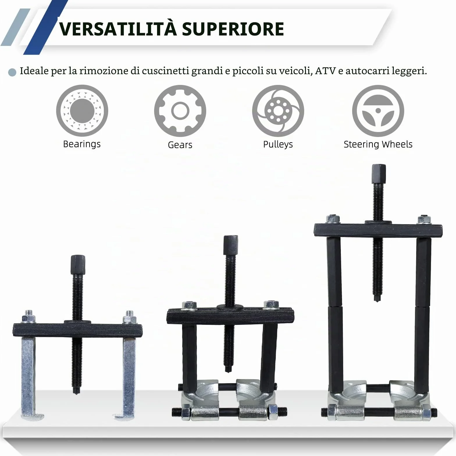 CCLIFE 14 Pezzi Kit Estrattori per Cuscinetti Separatore Set 30-70mm