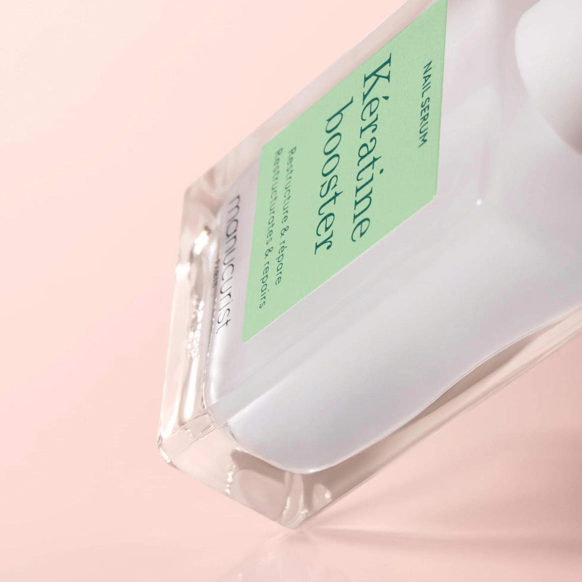 Manucurist Kératine Booster Indurente Unghie - Smalto Rinforzante Unghie Fragili con Cheratina Vegetale, AHA, PHA, MSM, Silicio e Vitamina B8