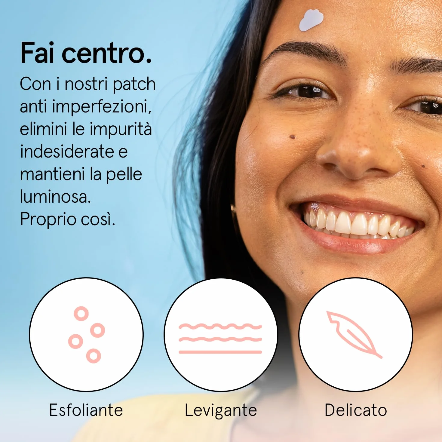 grace & stella Cerotti Idrocolloidali e Anti Imperfezioni Viso - Hydrocolloid Patch Dermatologicamente Testati, Vegan, Cruelty-Free [Misti, 72 Pezzi]