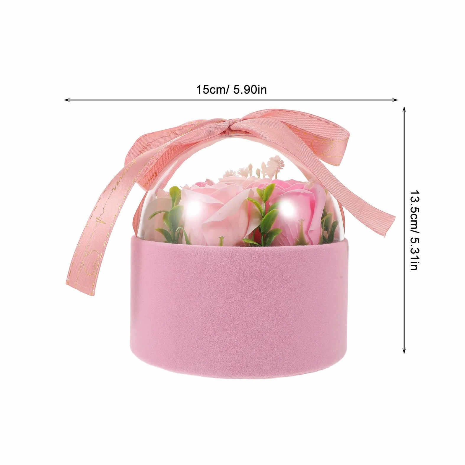 Toyvian 4 Pezzi Rose di Sapone in Scatola Rosa, Regalo Romantico per Donna | Profumo Delicato, Freschezza Duratura, Stile Elegante e Creativo, per Compleanni, San Valentino e Festa della Mamma