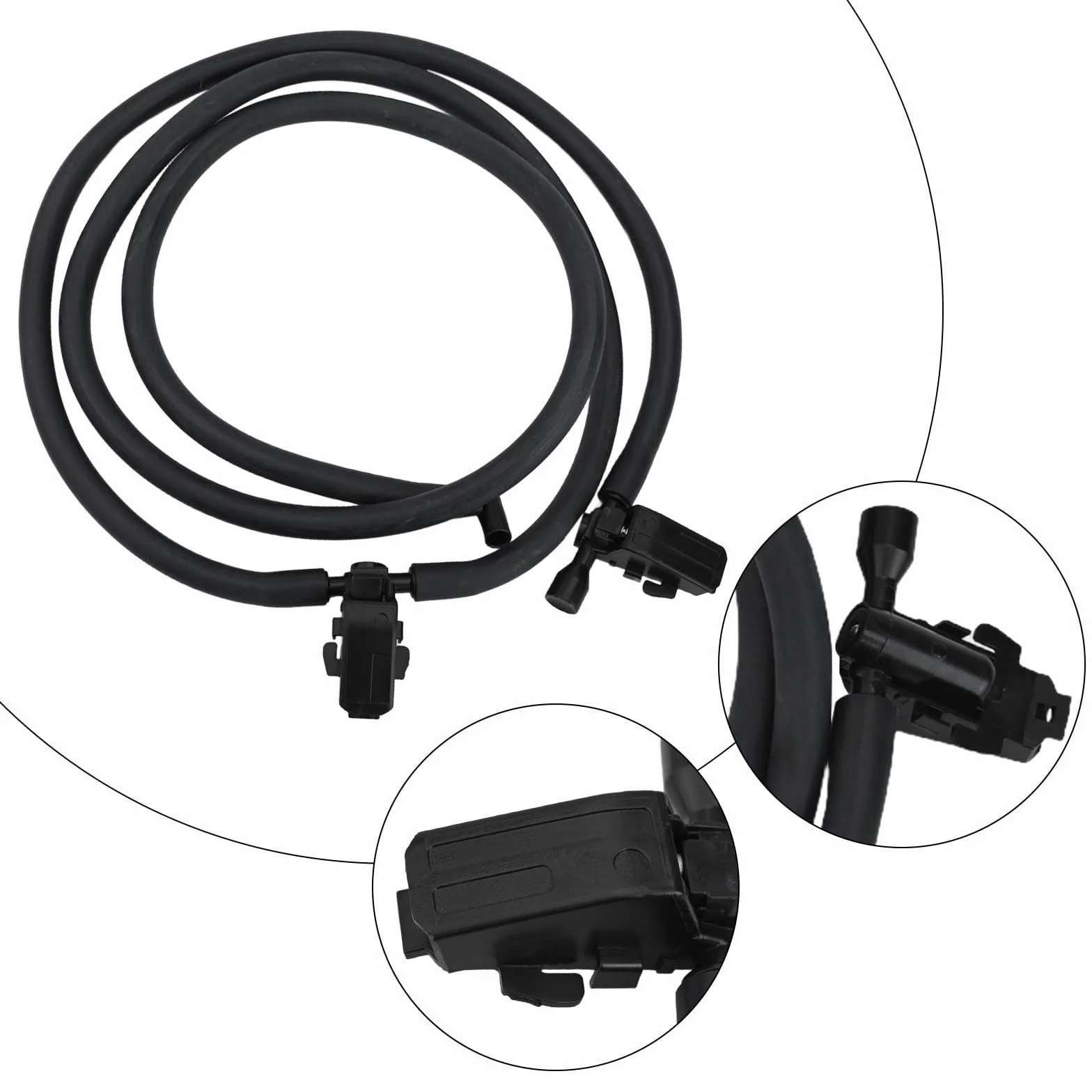 Ugello lavaggio parabrezza Mercedes Classe A W169 Classe B W245 2004-2012 nero
