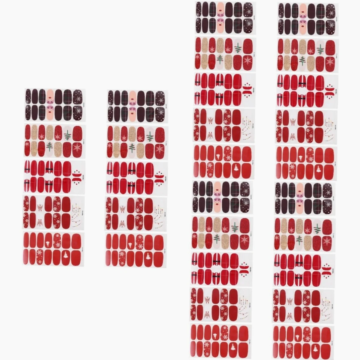 FRCOLOR 30 Fogli Adesivi Per Natalizi Decalcomanie Per Nail Art Natalizie Invernali Adesivo Per Nail Art Natalizio Adesivo Di Arte Del Di Natale Pellicola Per